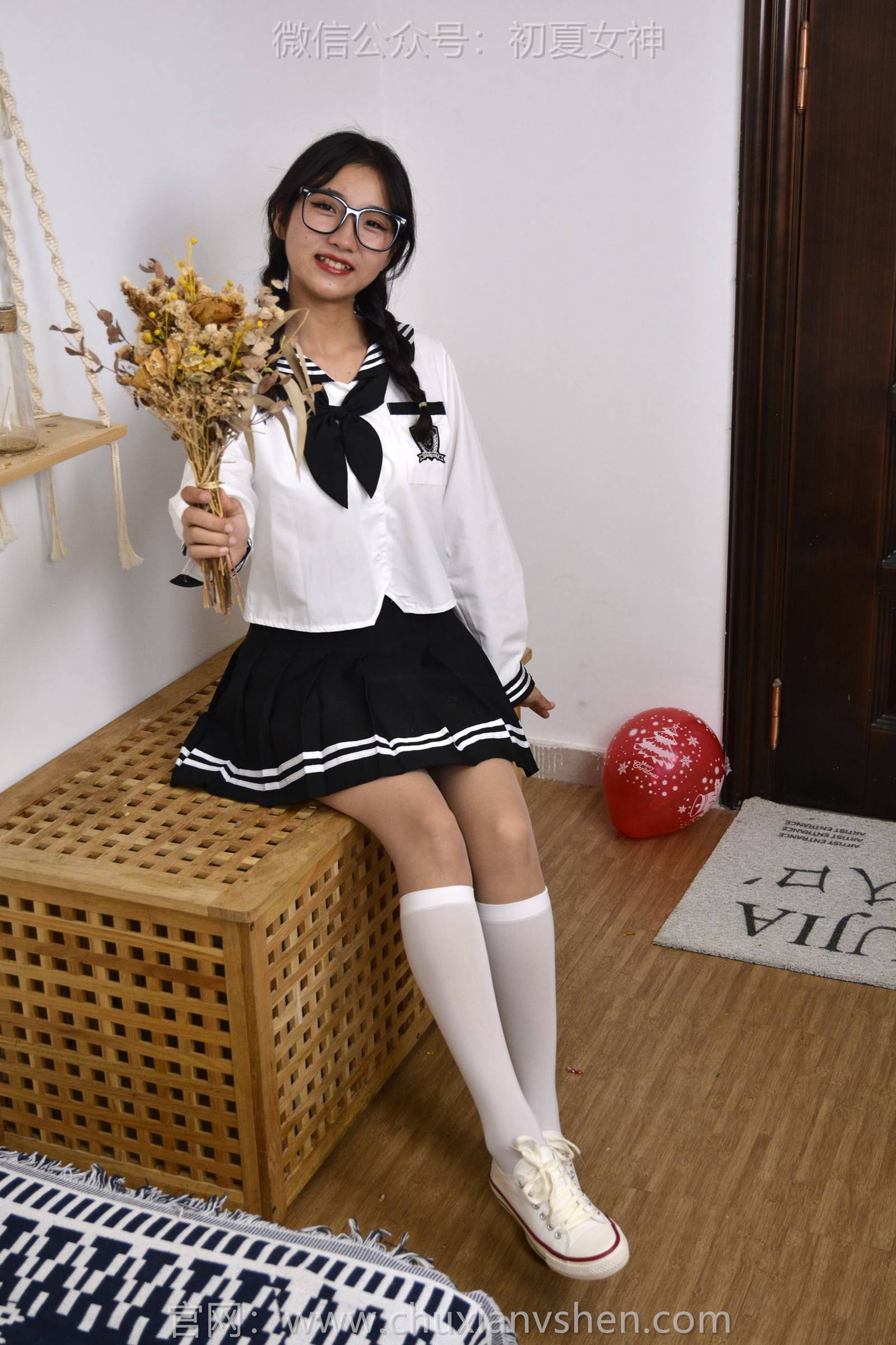 图片[139]-初夏女神 NO.121 点点 黑白海军服[140P] – 速更版-美库