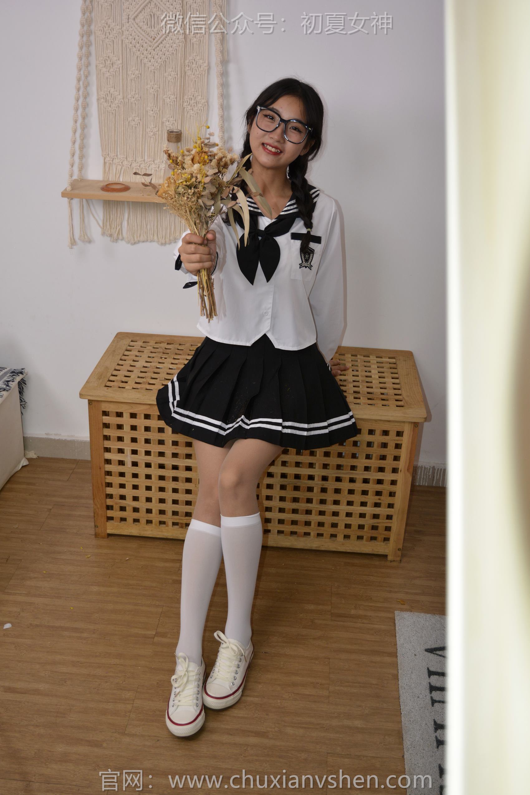 图片[141]-初夏女神 NO.121 点点 黑白海军服[140P] – 速更版-美库