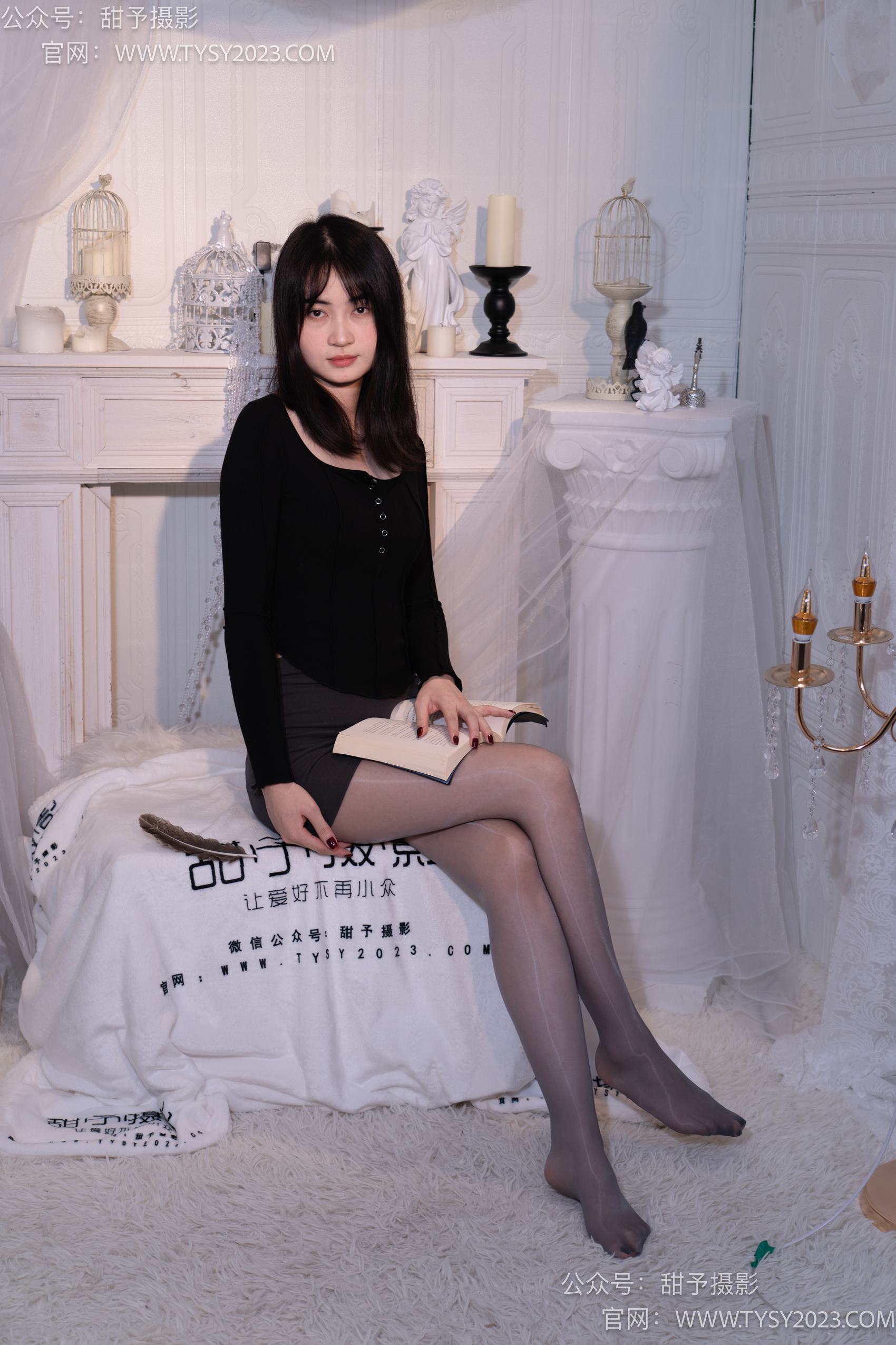 图片[71]-甜予摄影 NO.016 小野-皮鞋、白棉袜、油亮灰丝[130P] – 速更版-美库