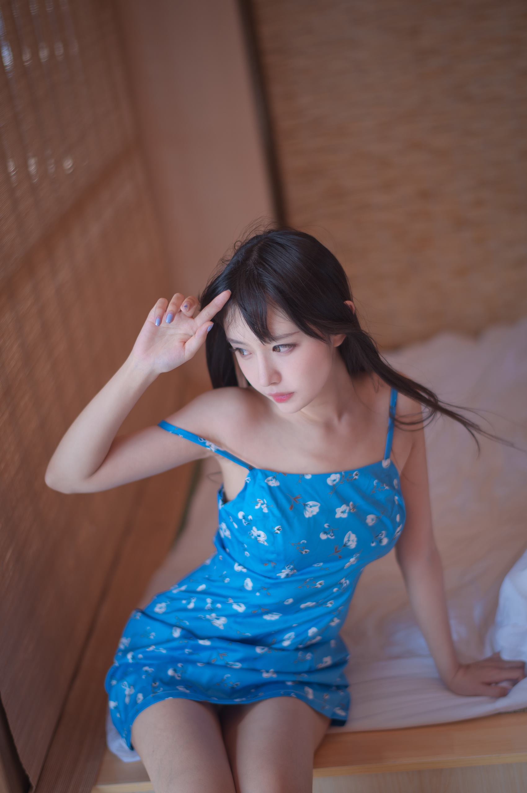 图片[13]-Shika小鹿鹿  – 蓝裙子[16P] – 速更版-美库