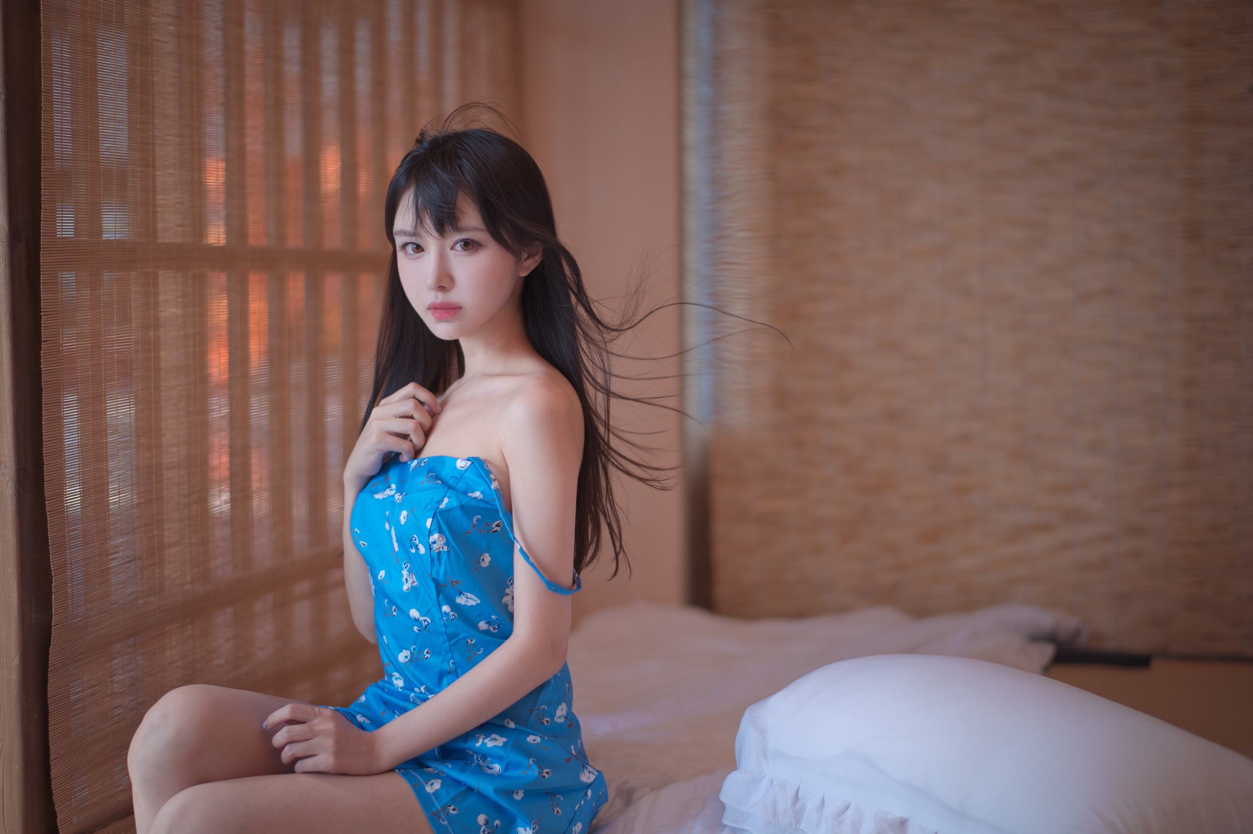 图片[15]-Shika小鹿鹿  – 蓝裙子[16P] – 速更版-美库