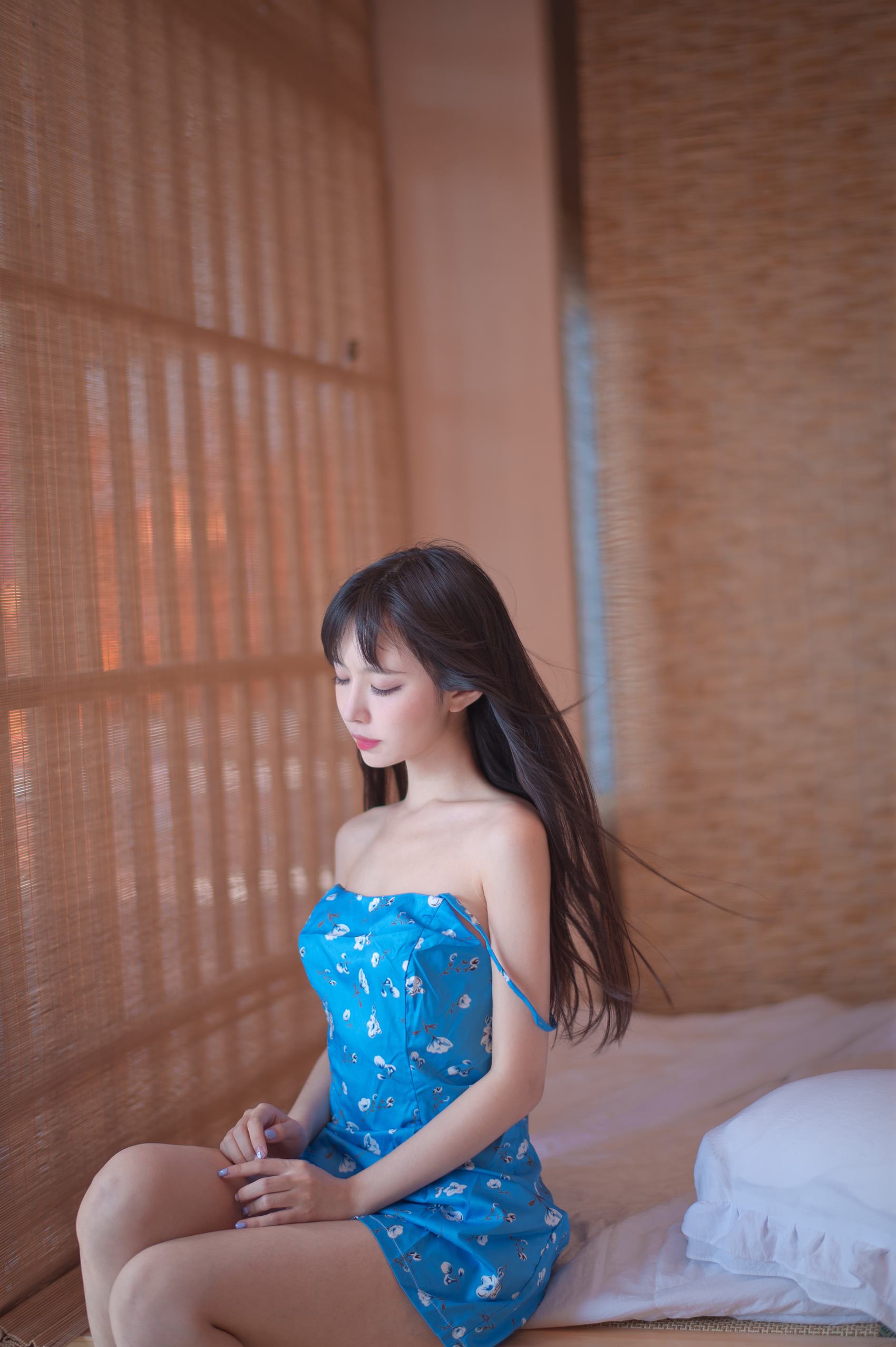 图片[16]-Shika小鹿鹿  – 蓝裙子[16P] – 速更版-美库