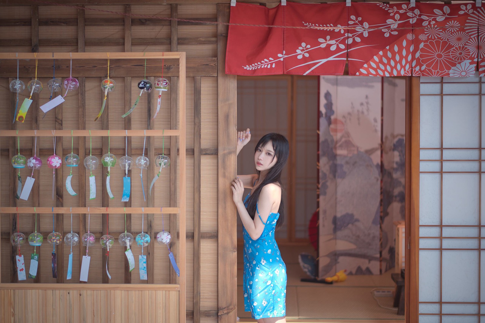 图片[17]-Shika小鹿鹿  – 蓝裙子[16P] – 速更版-美库