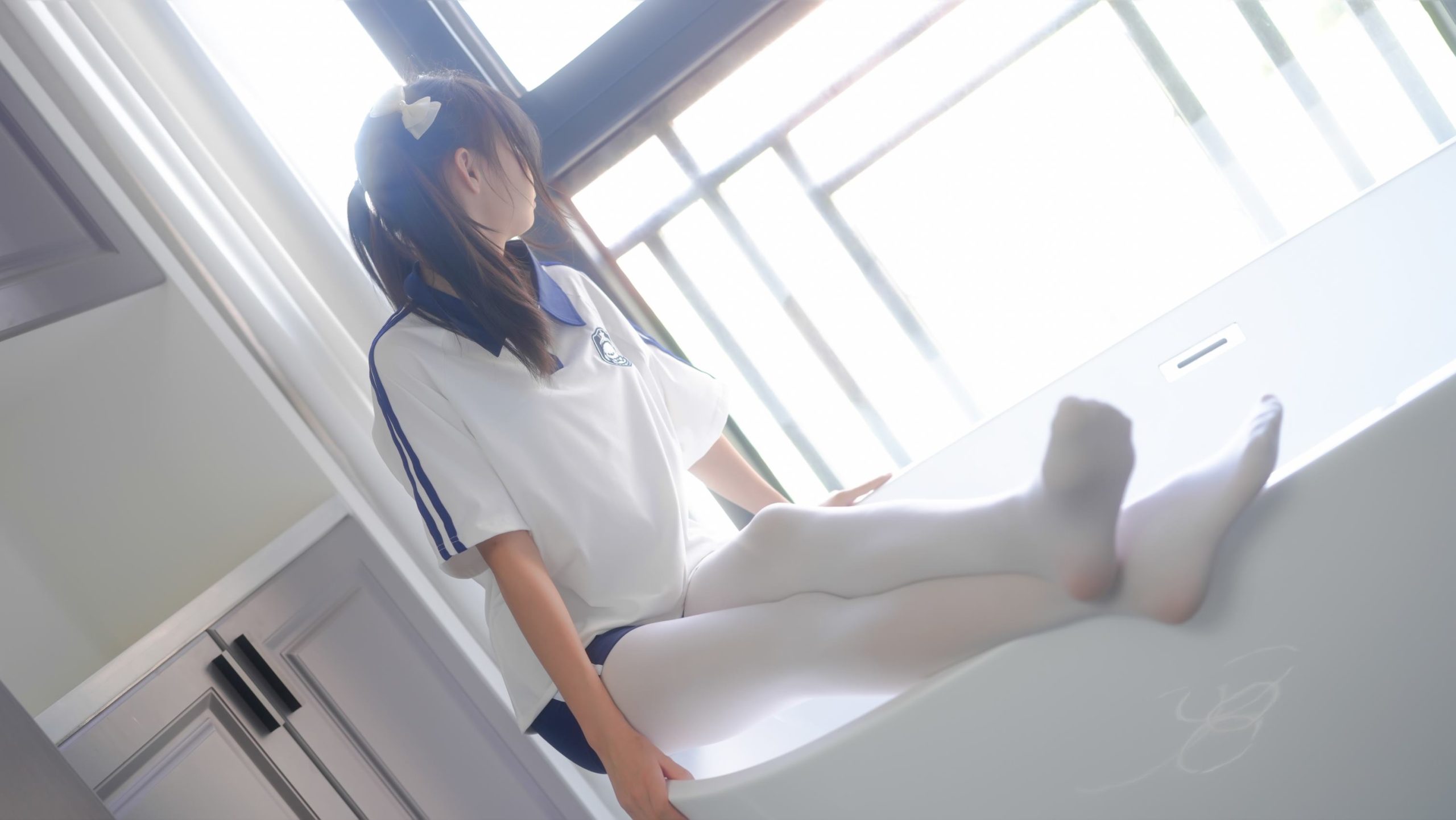 图片[11]-[紧急企划]内部定制 NO.021 小婕 校服白丝[37P] – 速更版-美库