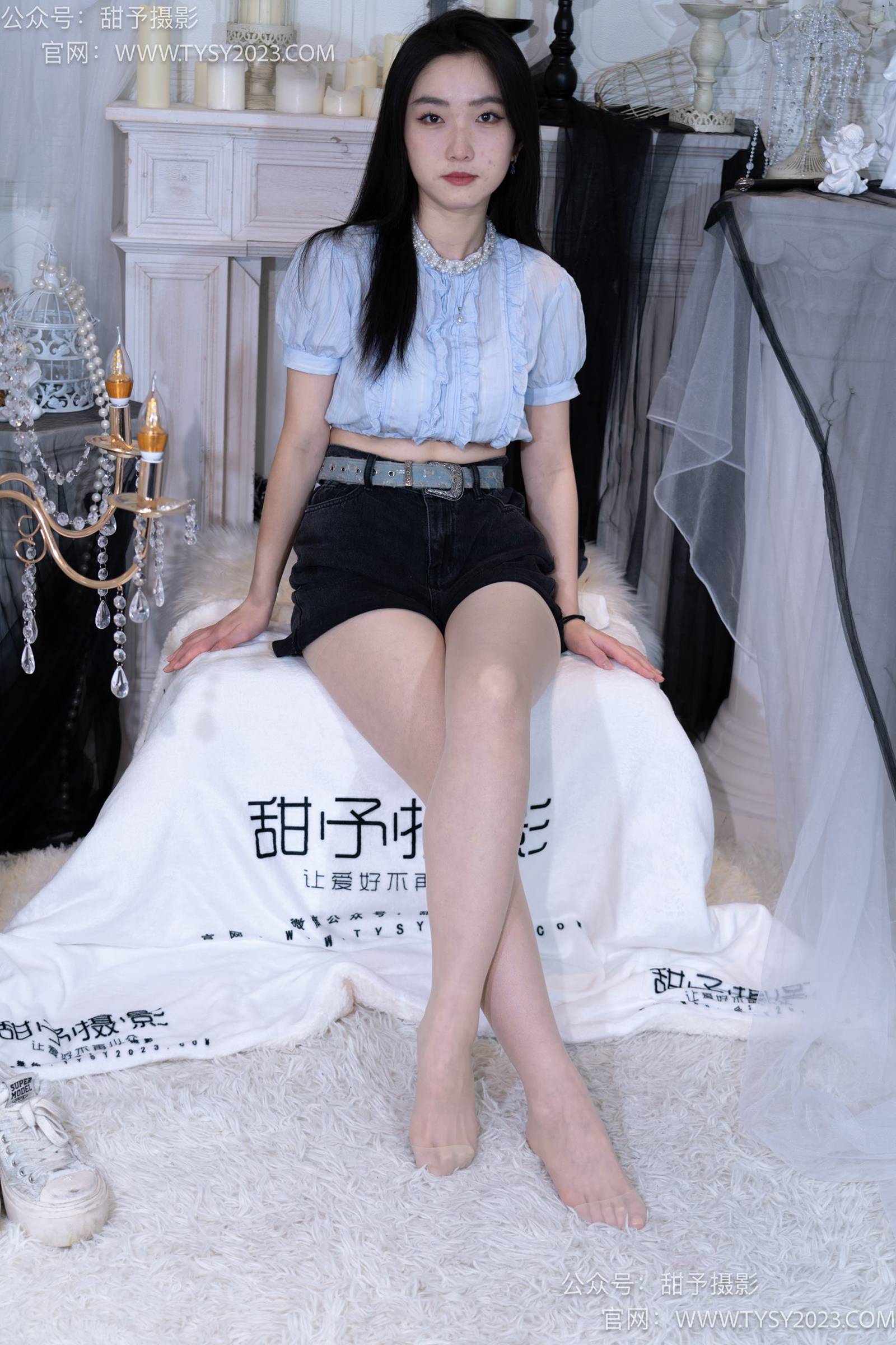 图片[11]-甜予摄影 NO.017 栗栗-板鞋、白棉袜、肉丝[130P] – 速更版-美库