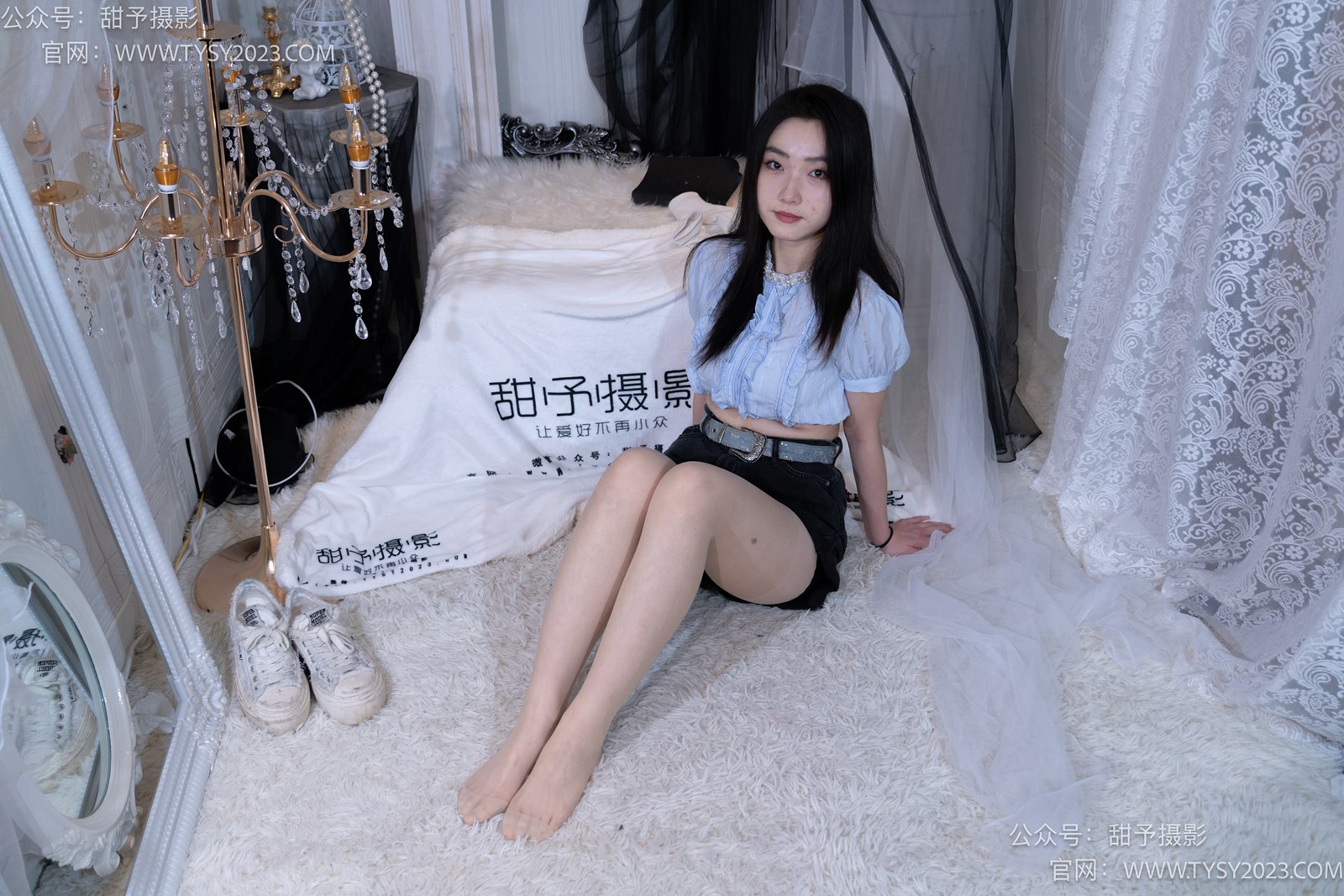 图片[18]-甜予摄影 NO.017 栗栗-板鞋、白棉袜、肉丝[130P] – 速更版-美库