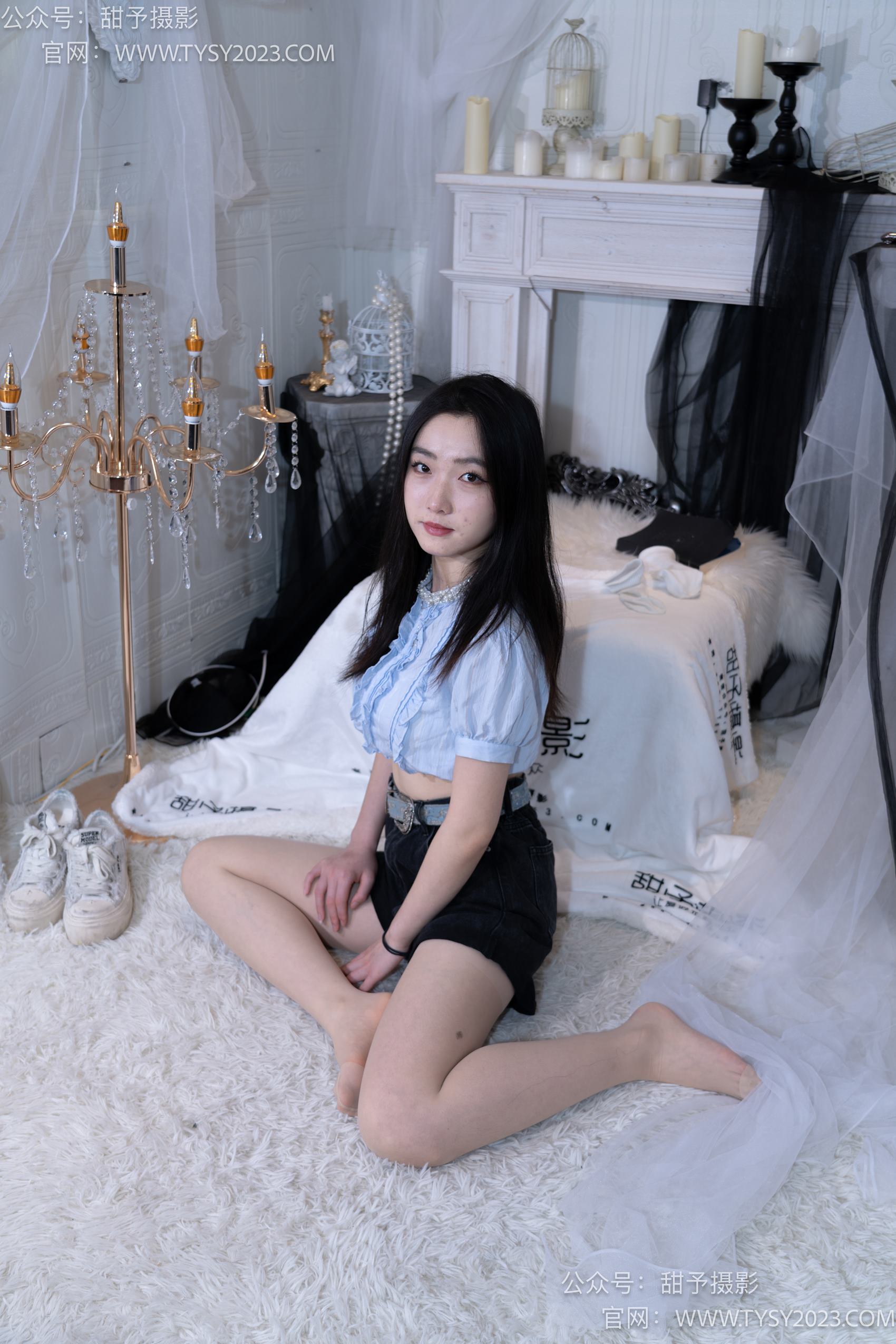 图片[34]-甜予摄影 NO.017 栗栗-板鞋、白棉袜、肉丝[130P] – 速更版-美库