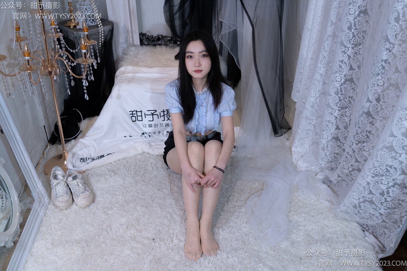 图片[37]-甜予摄影 NO.017 栗栗-板鞋、白棉袜、肉丝[130P] – 速更版-美库