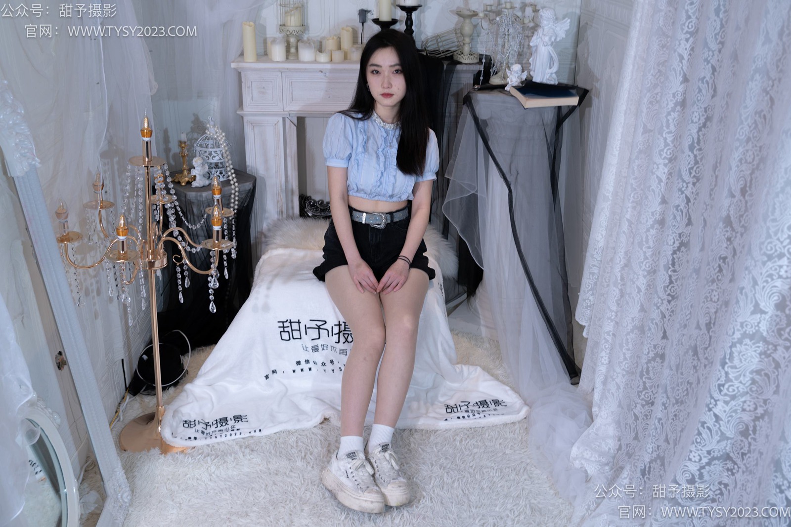 图片[40]-甜予摄影 NO.017 栗栗-板鞋、白棉袜、肉丝[130P] – 速更版-美库