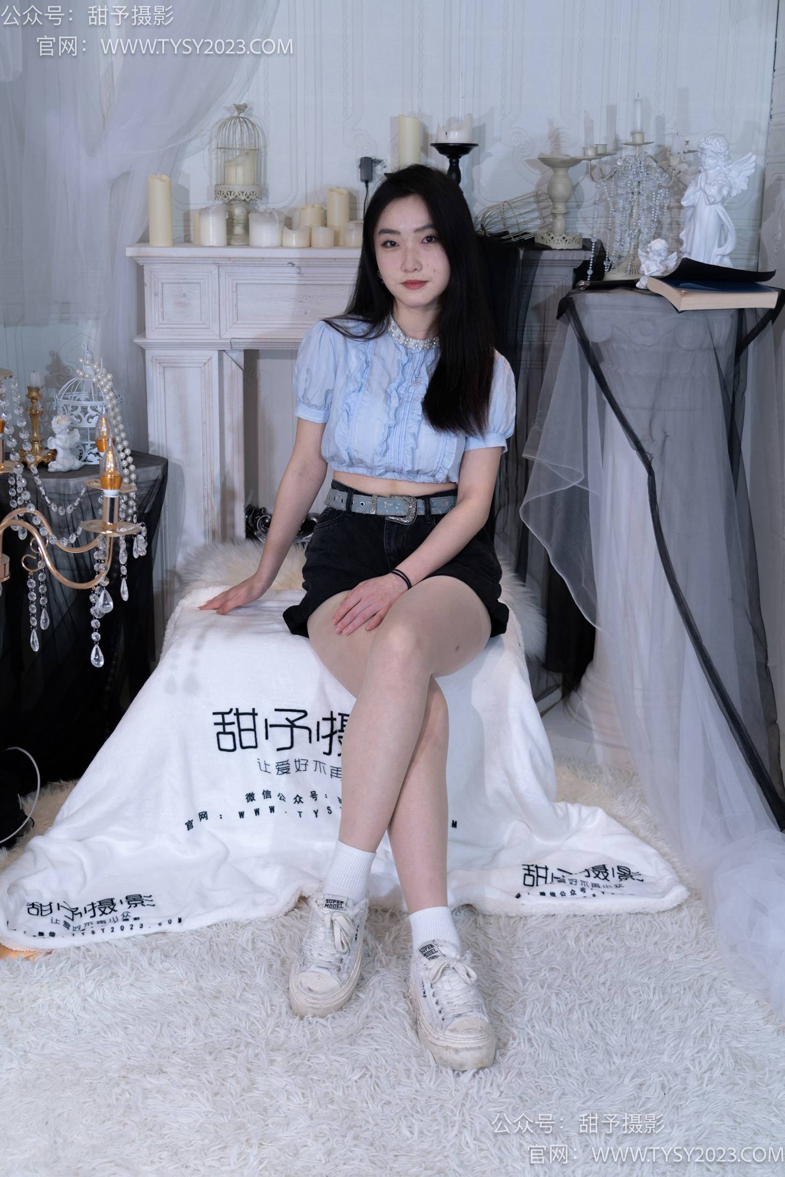 图片[42]-甜予摄影 NO.017 栗栗-板鞋、白棉袜、肉丝[130P] – 速更版-美库