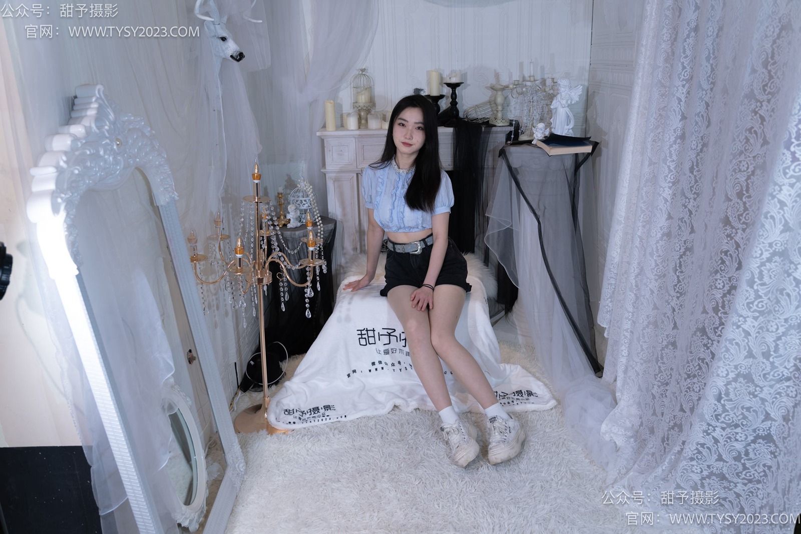 图片[51]-甜予摄影 NO.017 栗栗-板鞋、白棉袜、肉丝[130P] – 速更版-美库