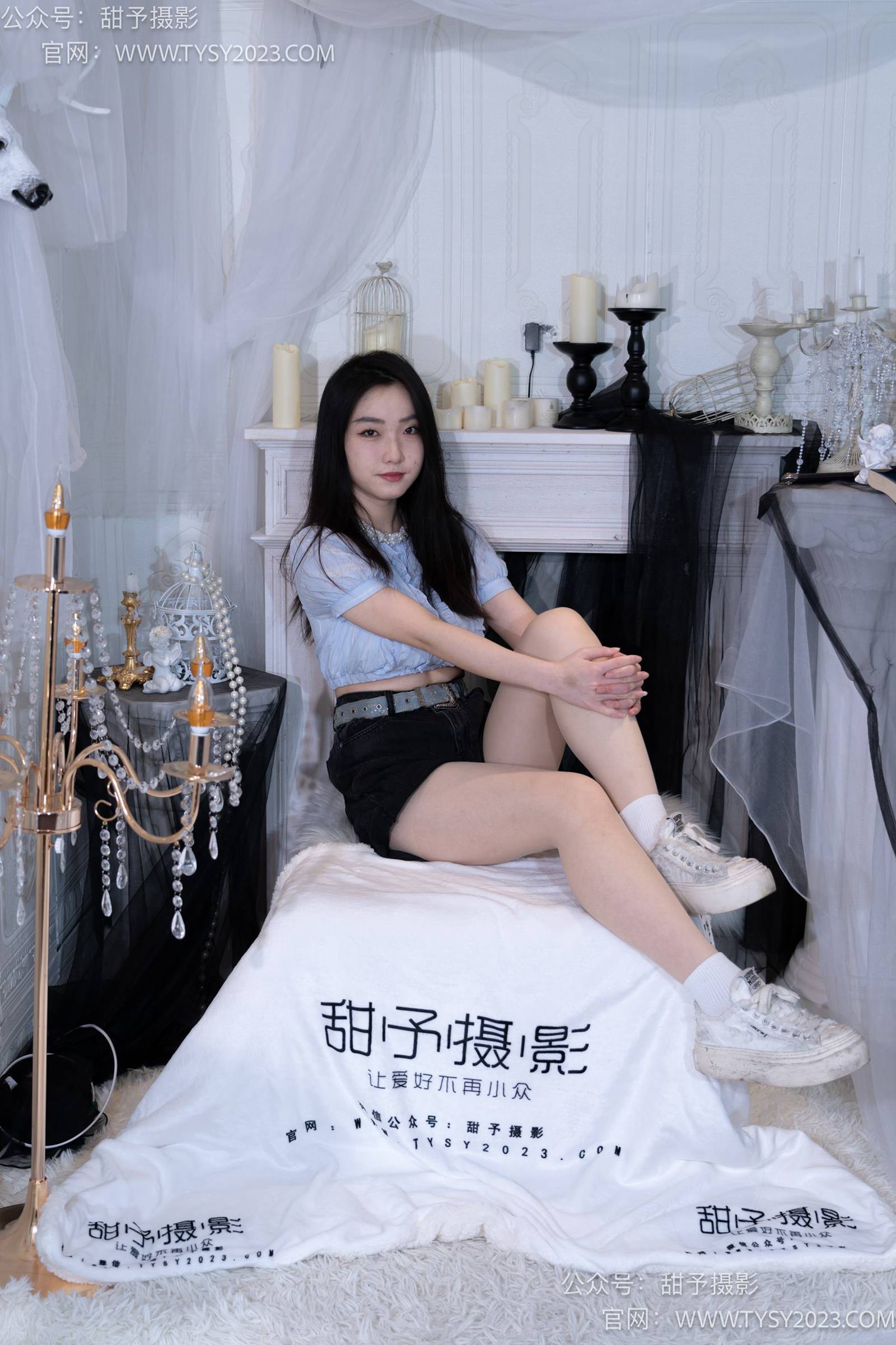 图片[61]-甜予摄影 NO.017 栗栗-板鞋、白棉袜、肉丝[130P] – 速更版-美库