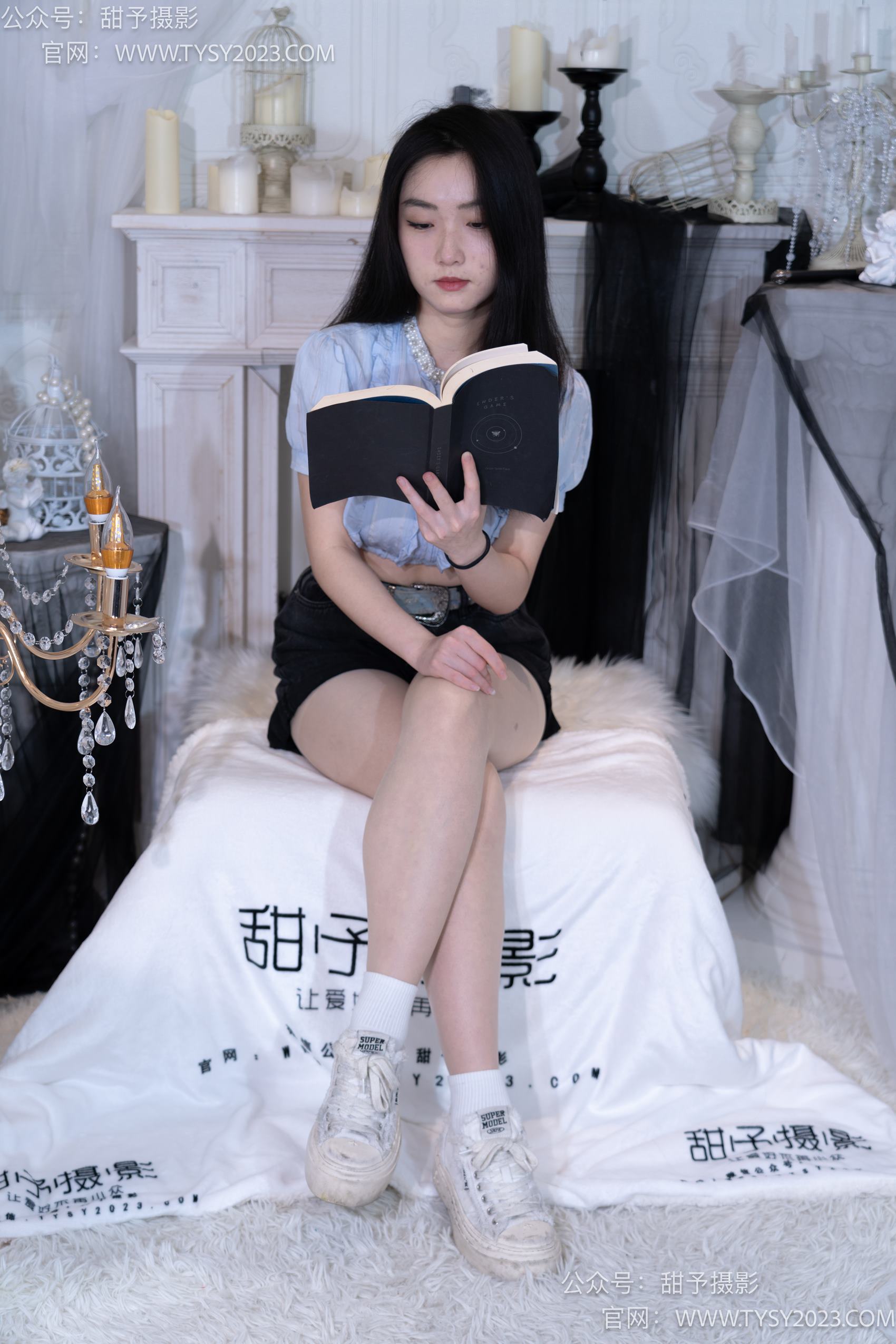 图片[73]-甜予摄影 NO.017 栗栗-板鞋、白棉袜、肉丝[130P] – 速更版-美库