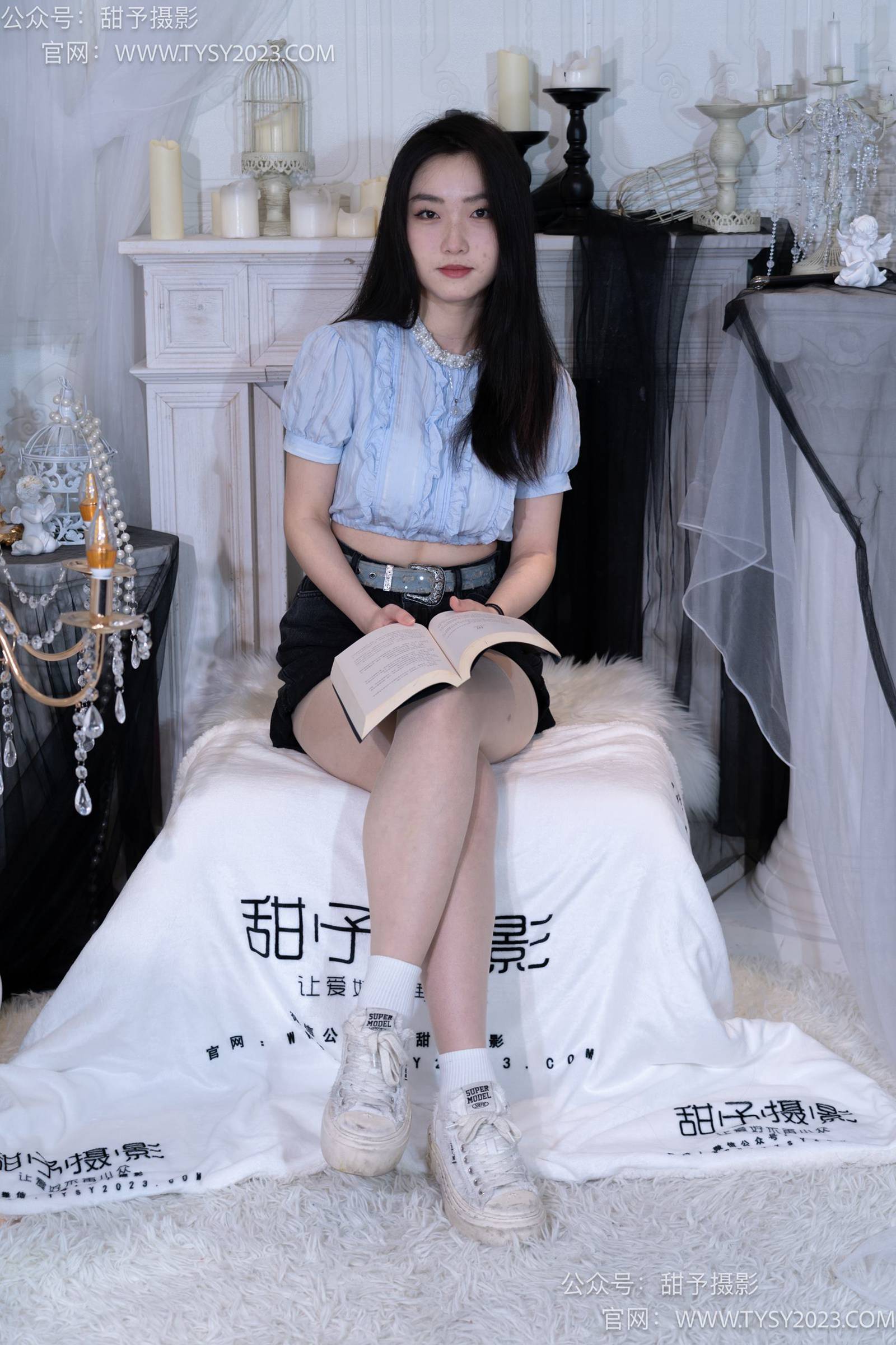 图片[76]-甜予摄影 NO.017 栗栗-板鞋、白棉袜、肉丝[130P] – 速更版-美库