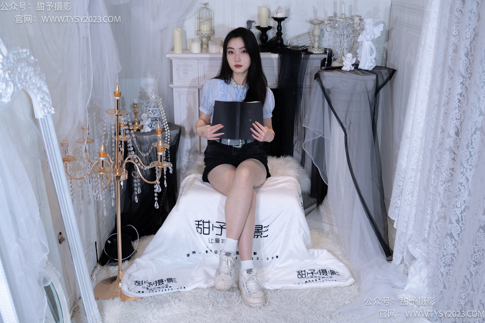 图片[78]-甜予摄影 NO.017 栗栗-板鞋、白棉袜、肉丝[130P] – 速更版-美库
