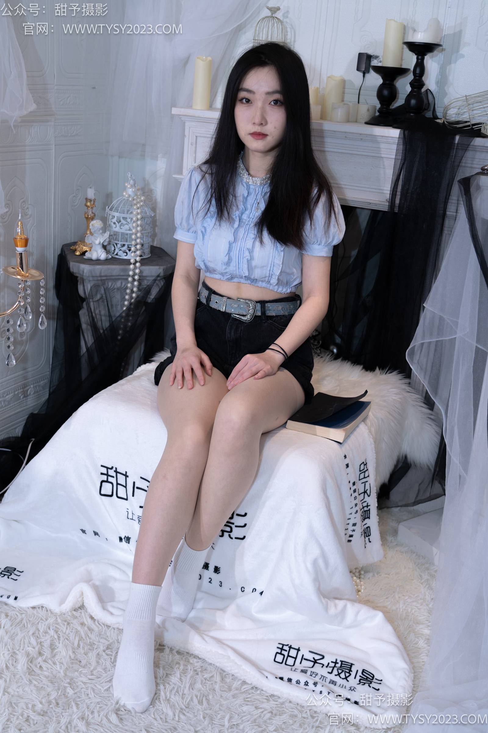 图片[81]-甜予摄影 NO.017 栗栗-板鞋、白棉袜、肉丝[130P] – 速更版-美库