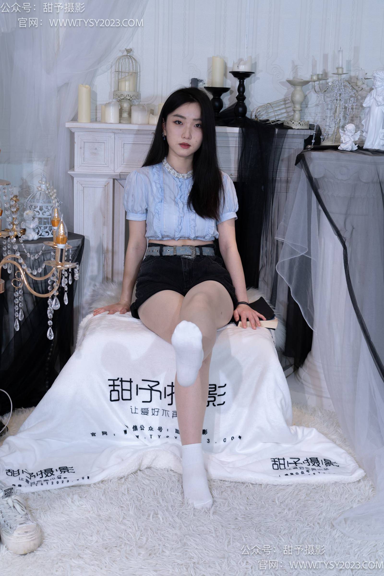 图片[96]-甜予摄影 NO.017 栗栗-板鞋、白棉袜、肉丝[130P] – 速更版-美库