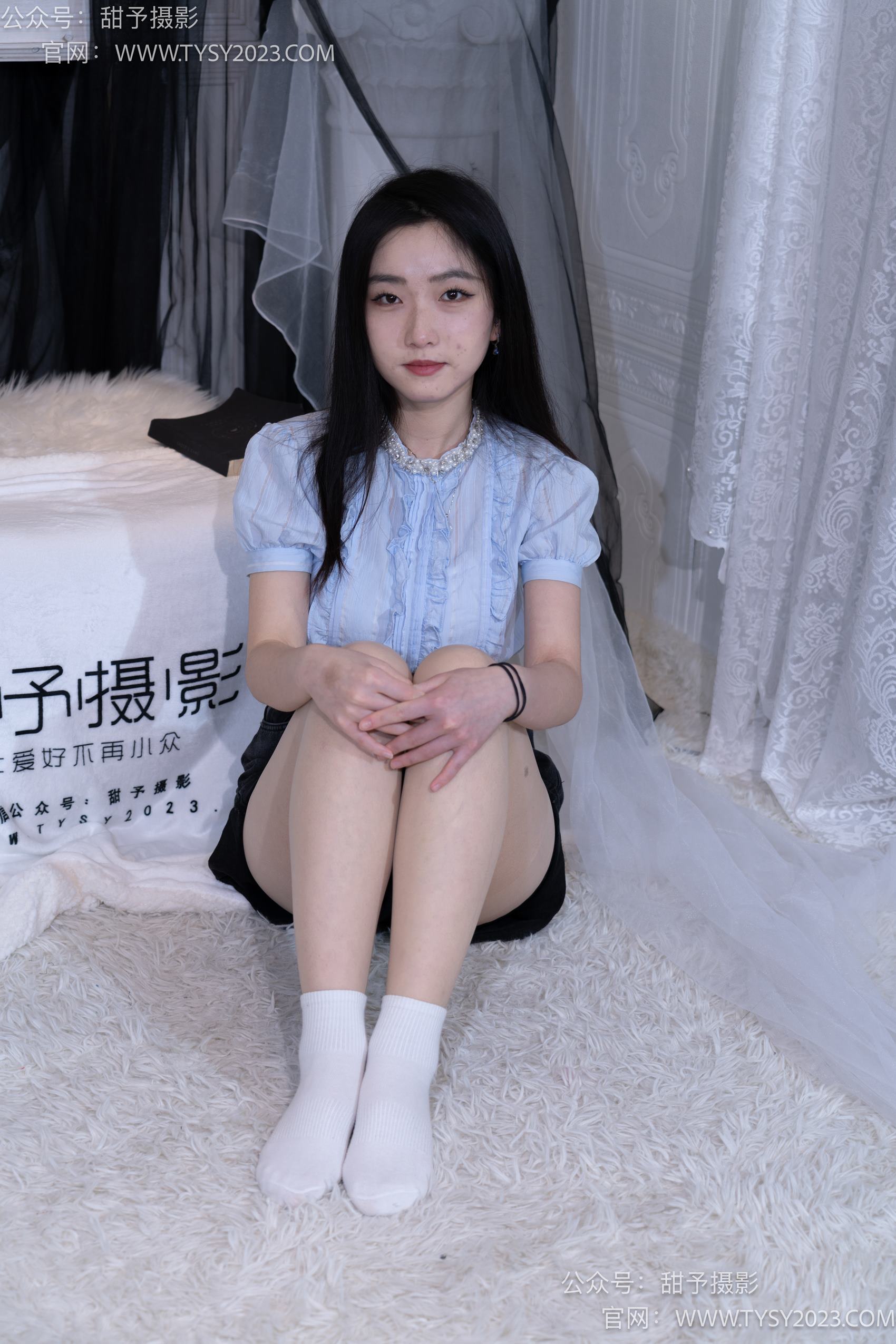 图片[114]-甜予摄影 NO.017 栗栗-板鞋、白棉袜、肉丝[130P] – 速更版-美库