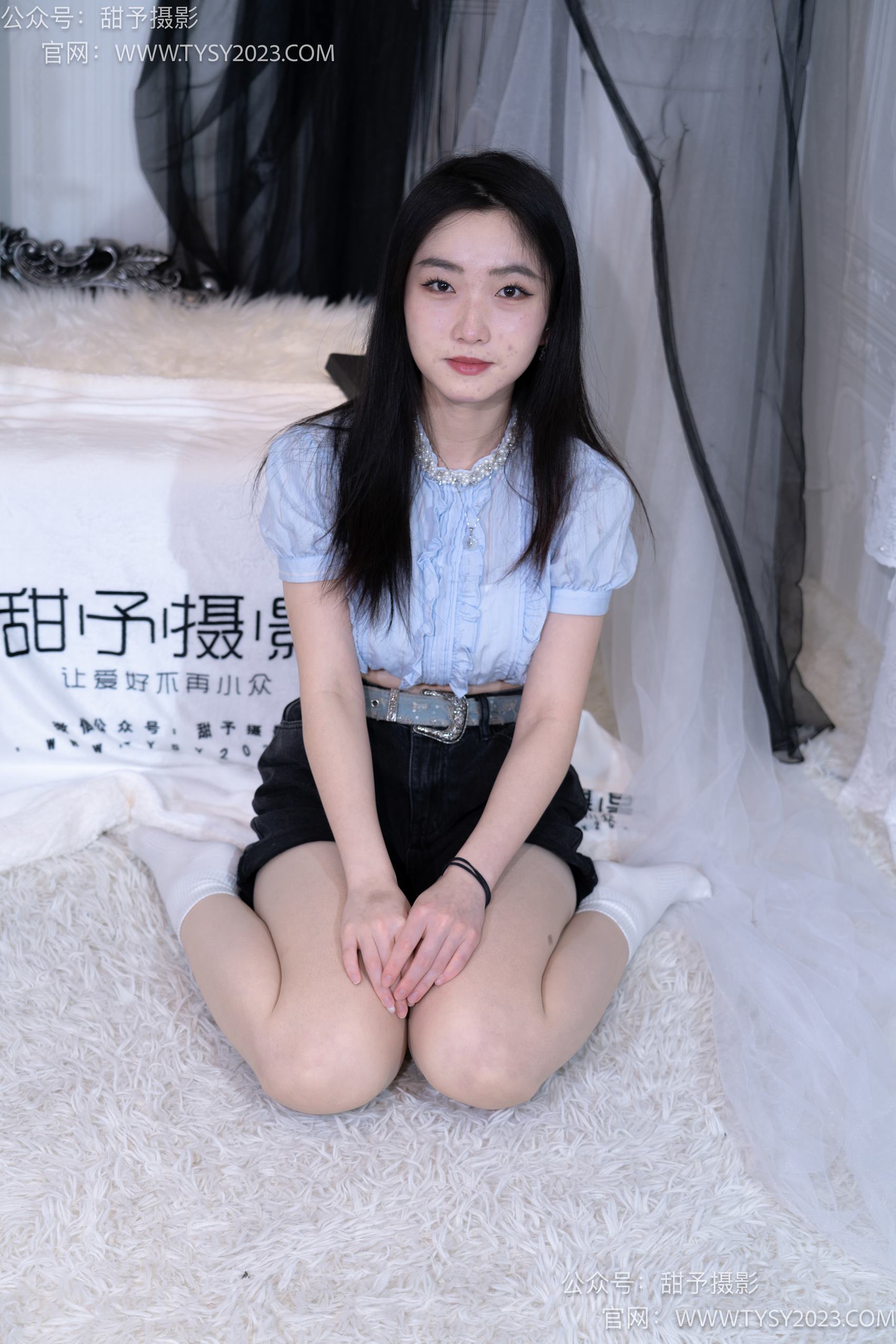 图片[125]-甜予摄影 NO.017 栗栗-板鞋、白棉袜、肉丝[130P] – 速更版-美库