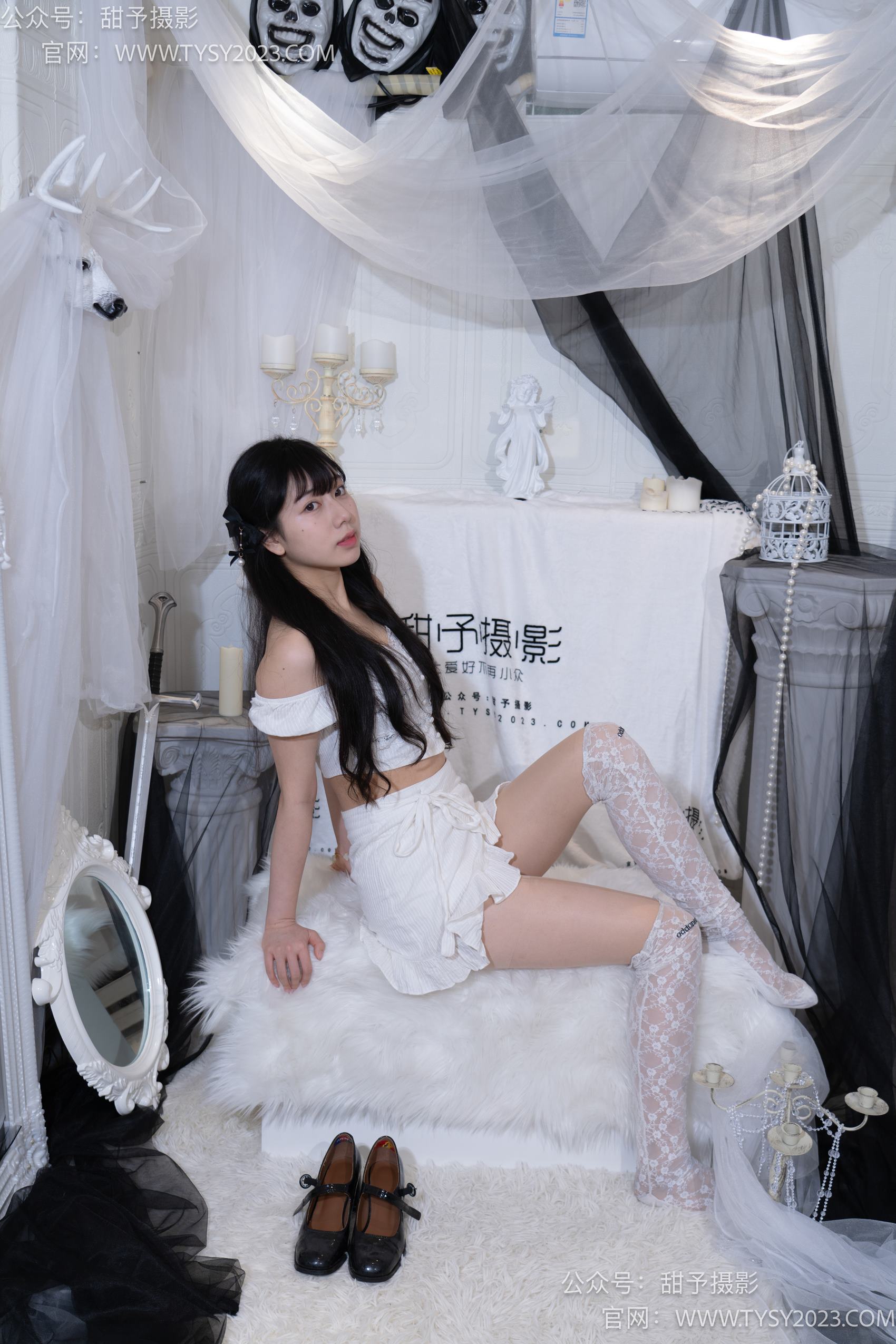 图片[107]-甜予摄影 NO.020 鱼鱼-皮鞋、蕾丝袜、肉丝[129P] – 速更版-美库