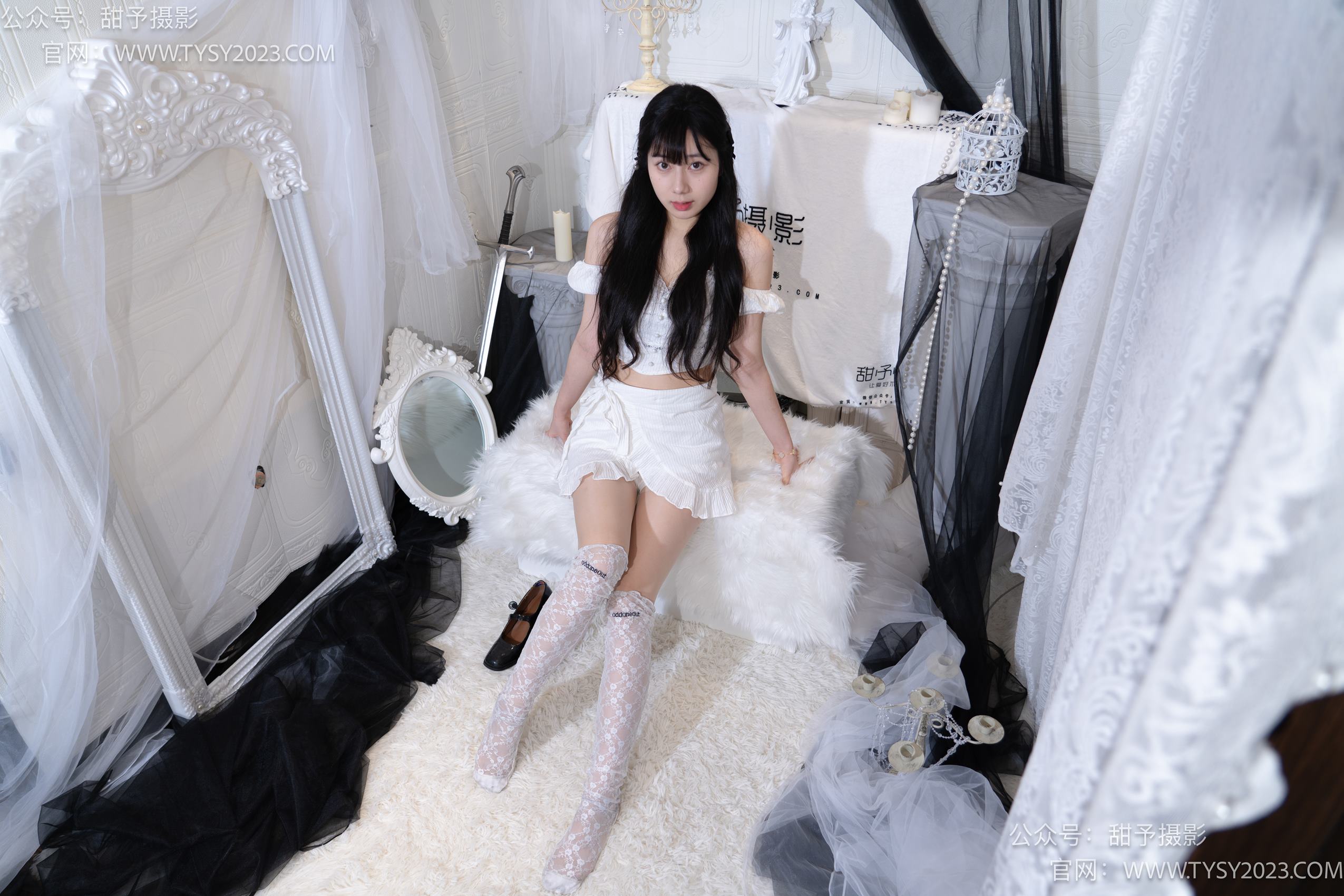 图片[116]-甜予摄影 NO.020 鱼鱼-皮鞋、蕾丝袜、肉丝[129P] – 速更版-美库