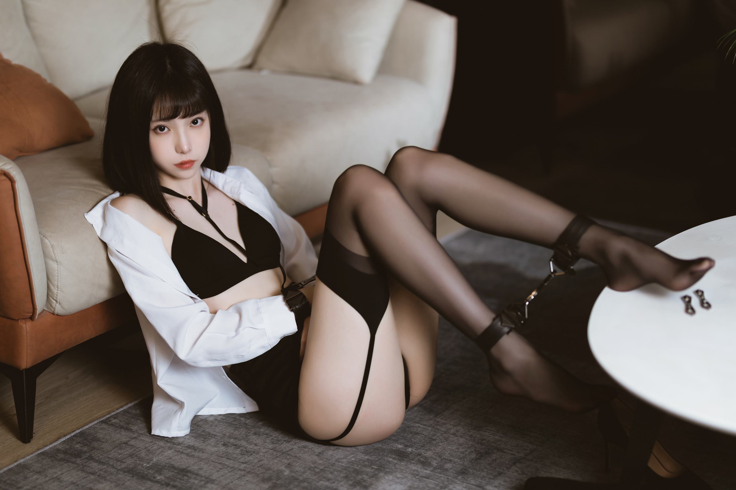 图片[24]-许岚(叁月life) – 醉酒OL[59P] – 速更版-美库