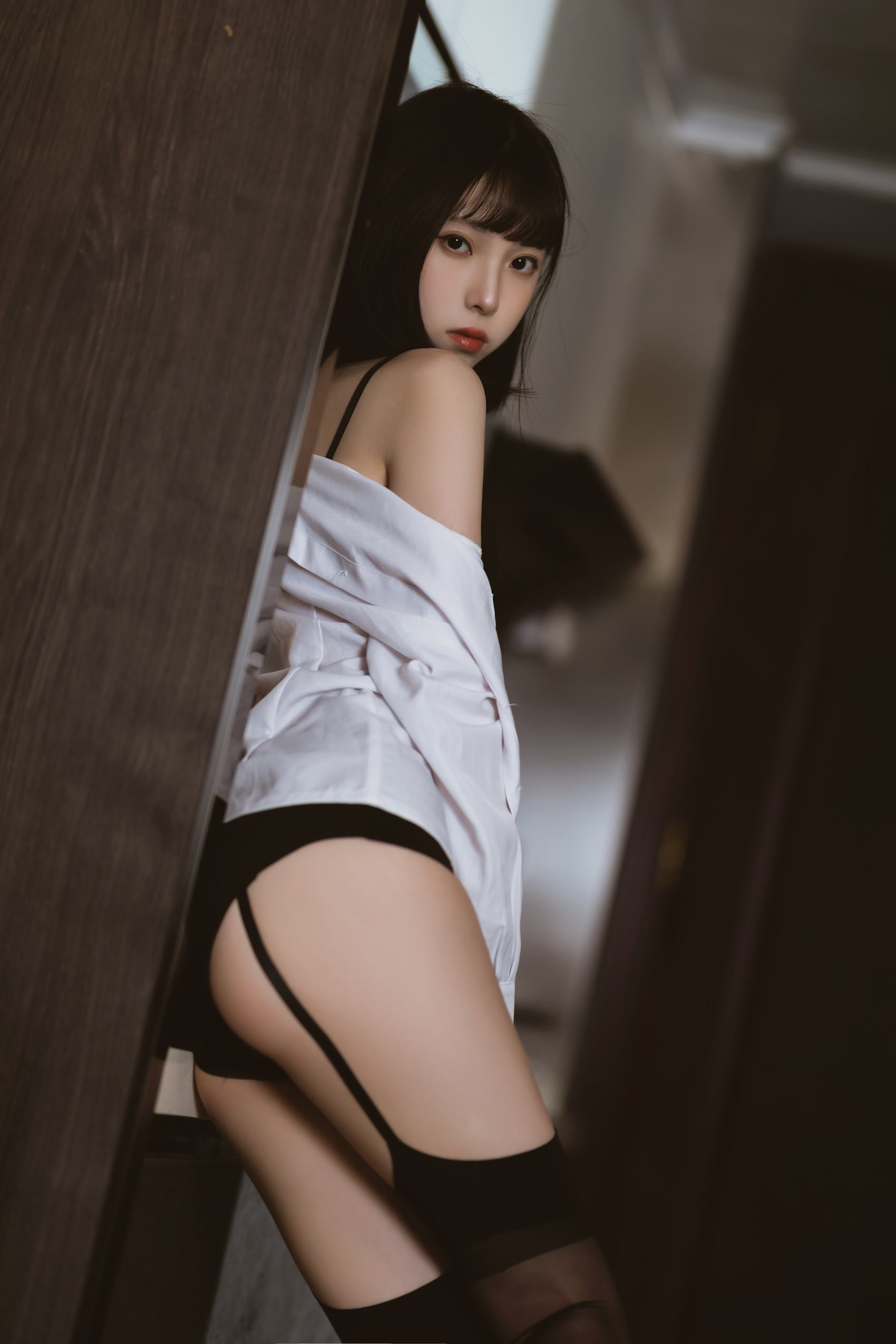 图片[59]-许岚(叁月life) – 醉酒OL[59P] – 速更版-美库