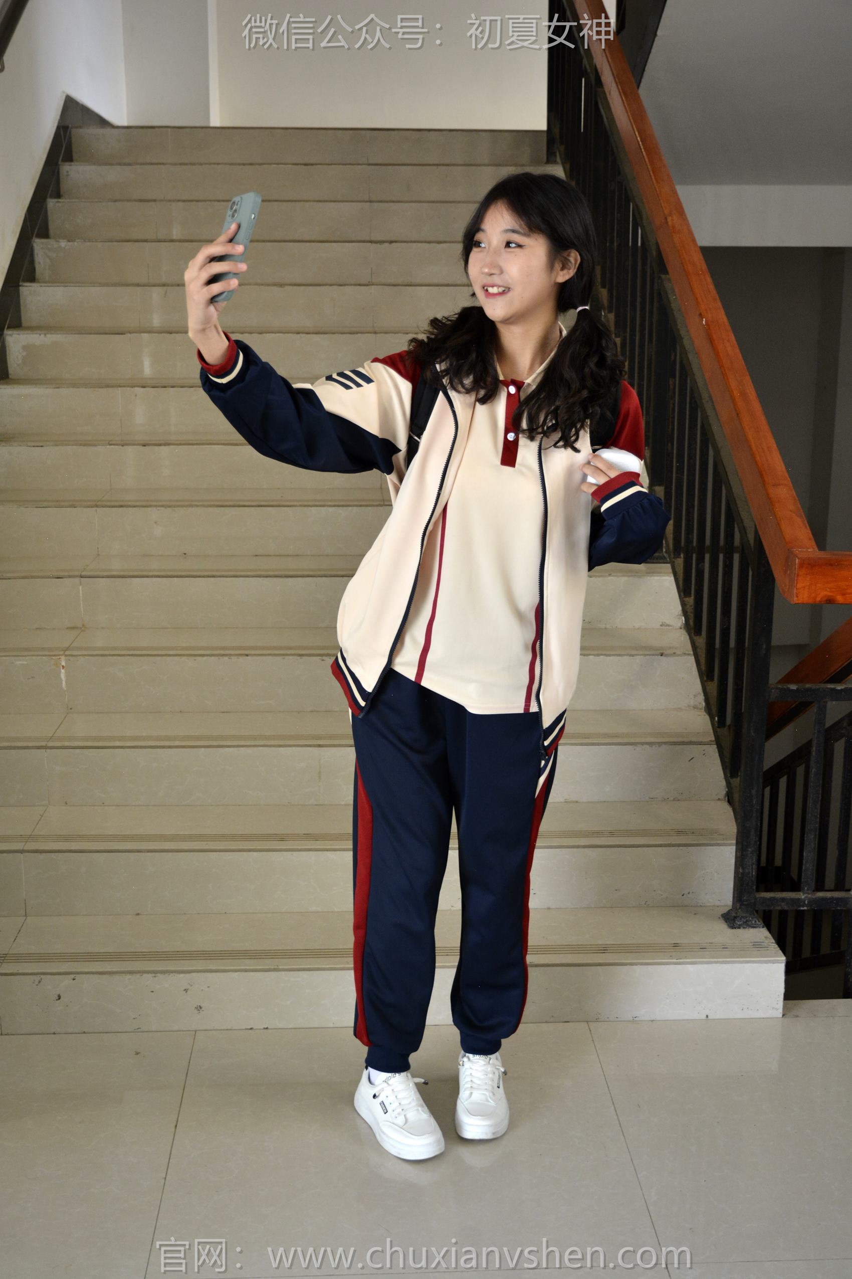 图片[48]-初夏女神 NO.125 点点 英伦风校服[140P] – 速更版-美库