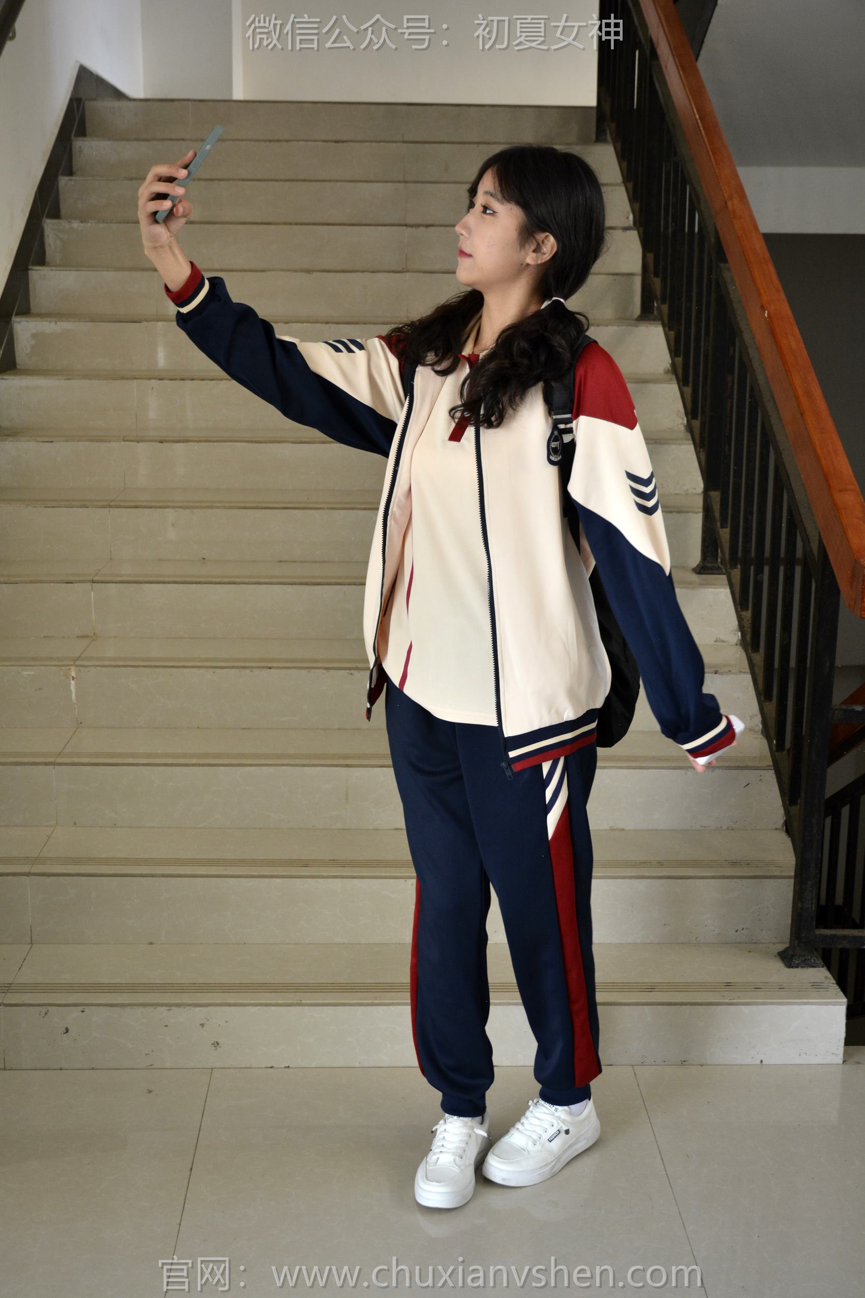 图片[49]-初夏女神 NO.125 点点 英伦风校服[140P] – 速更版-美库