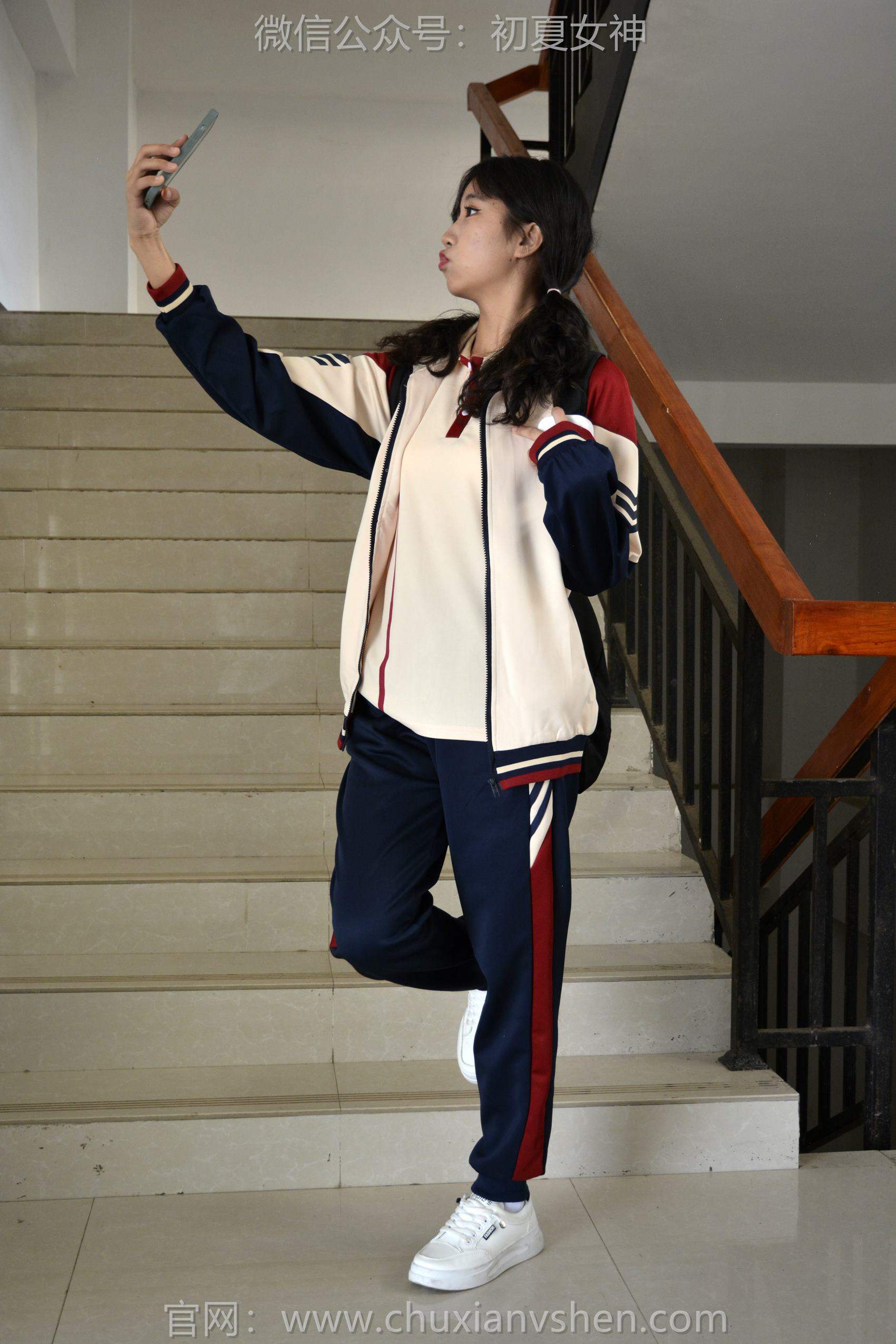 图片[51]-初夏女神 NO.125 点点 英伦风校服[140P] – 速更版-美库