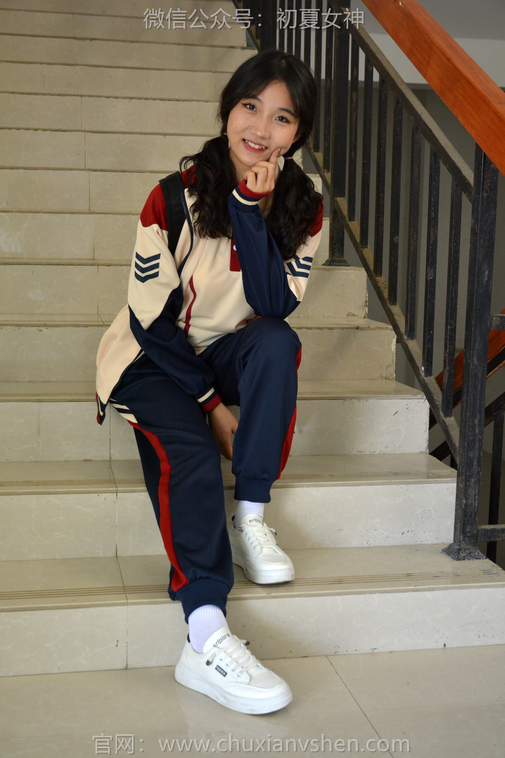 图片[56]-初夏女神 NO.125 点点 英伦风校服[140P] – 速更版-美库