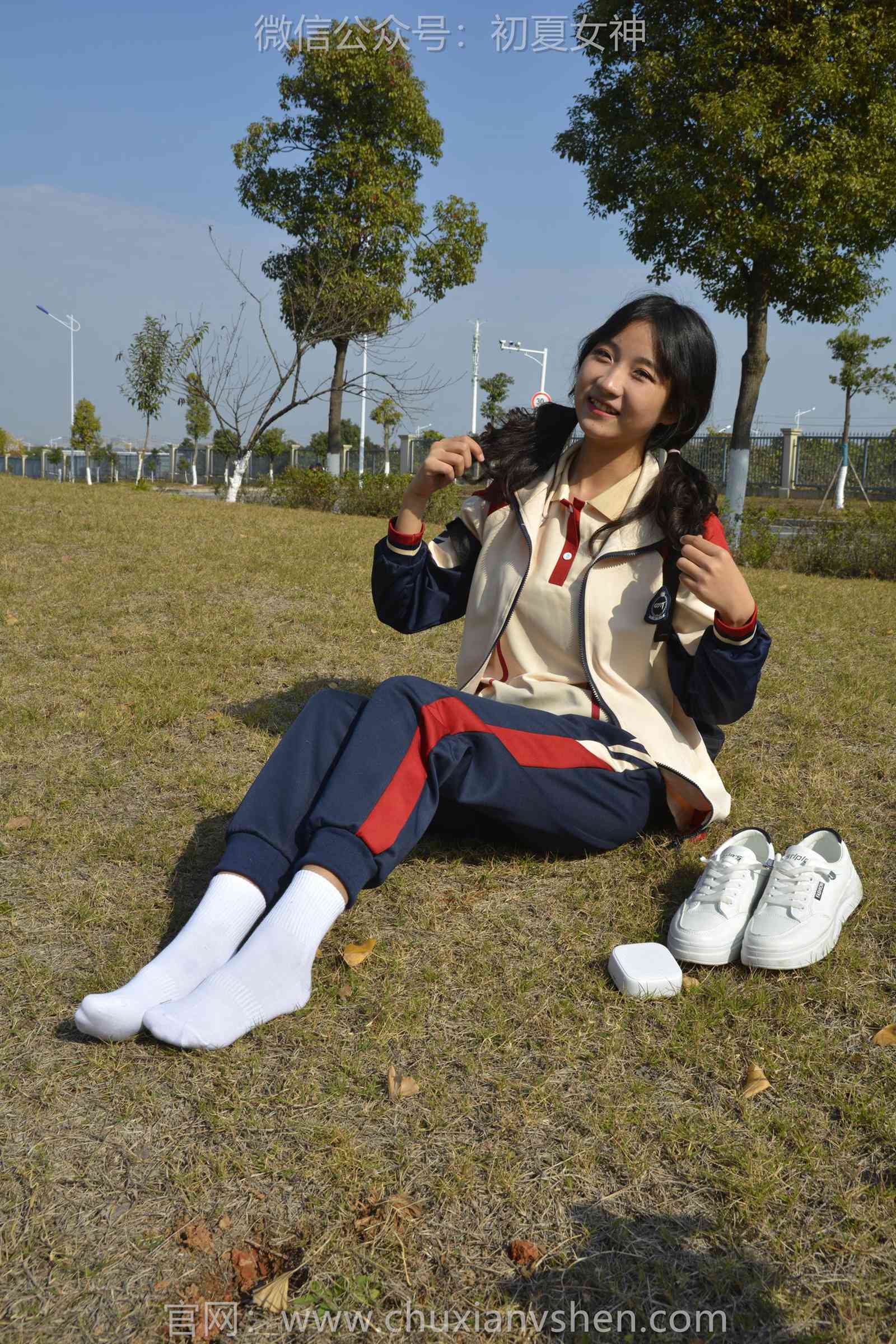 图片[70]-初夏女神 NO.125 点点 英伦风校服[140P] – 速更版-美库