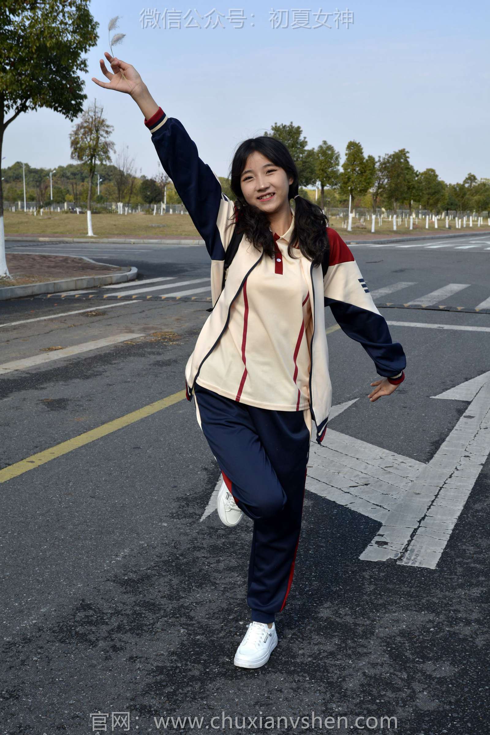 图片[95]-初夏女神 NO.125 点点 英伦风校服[140P] – 速更版-美库