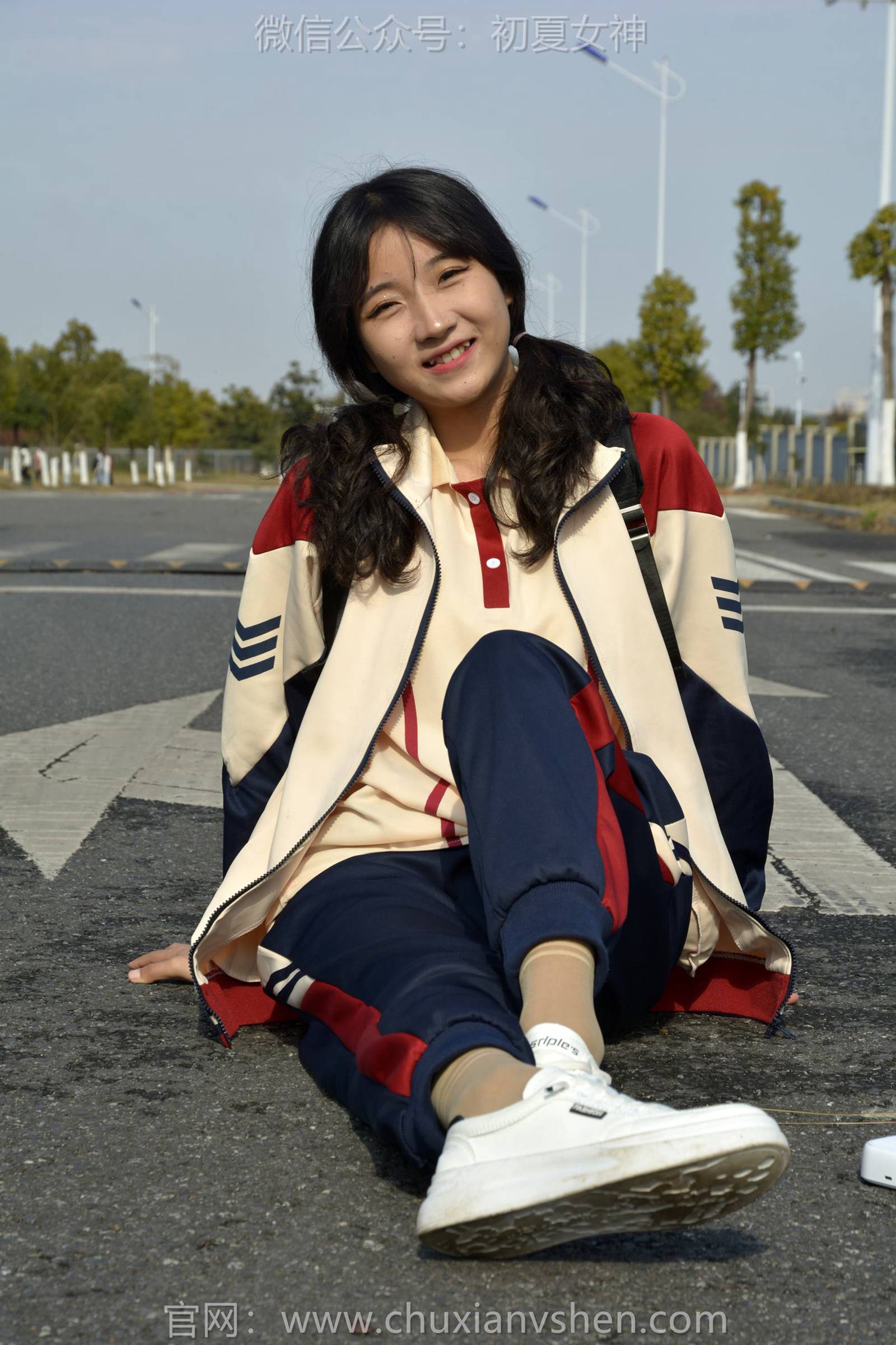 图片[100]-初夏女神 NO.125 点点 英伦风校服[140P] – 速更版-美库