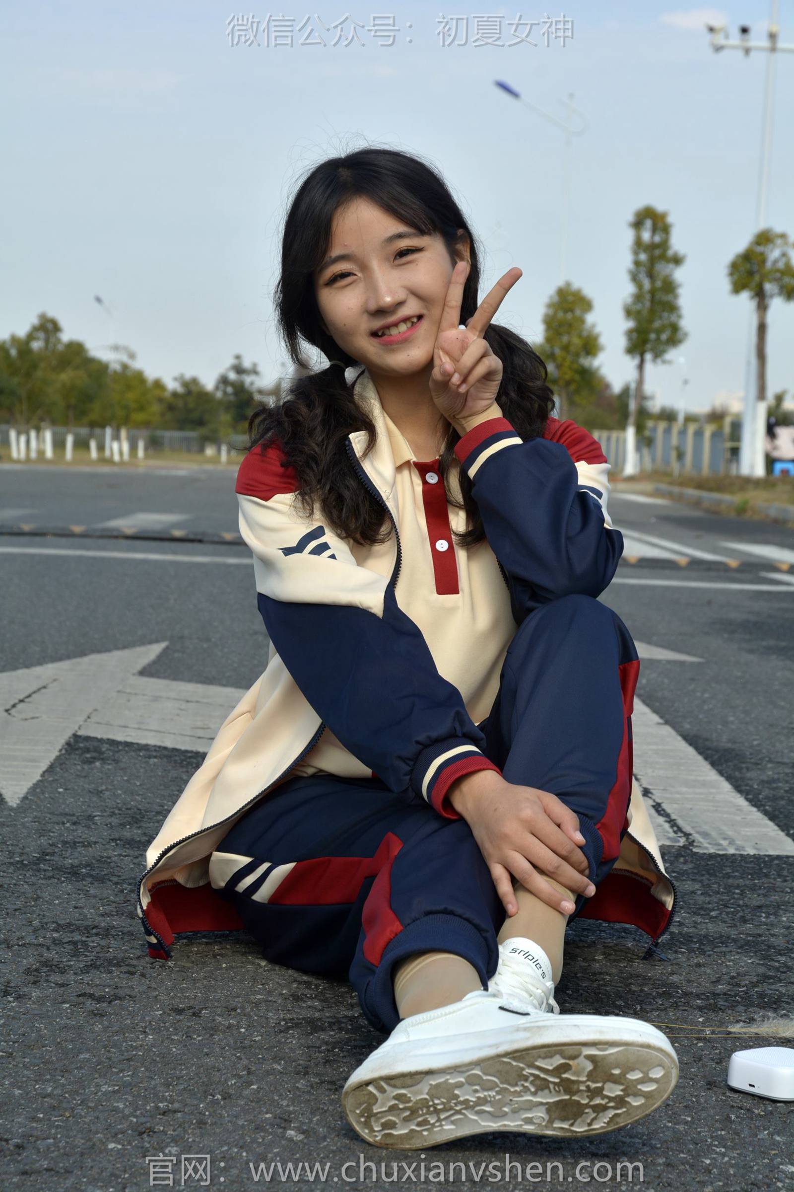 图片[101]-初夏女神 NO.125 点点 英伦风校服[140P] – 速更版-美库