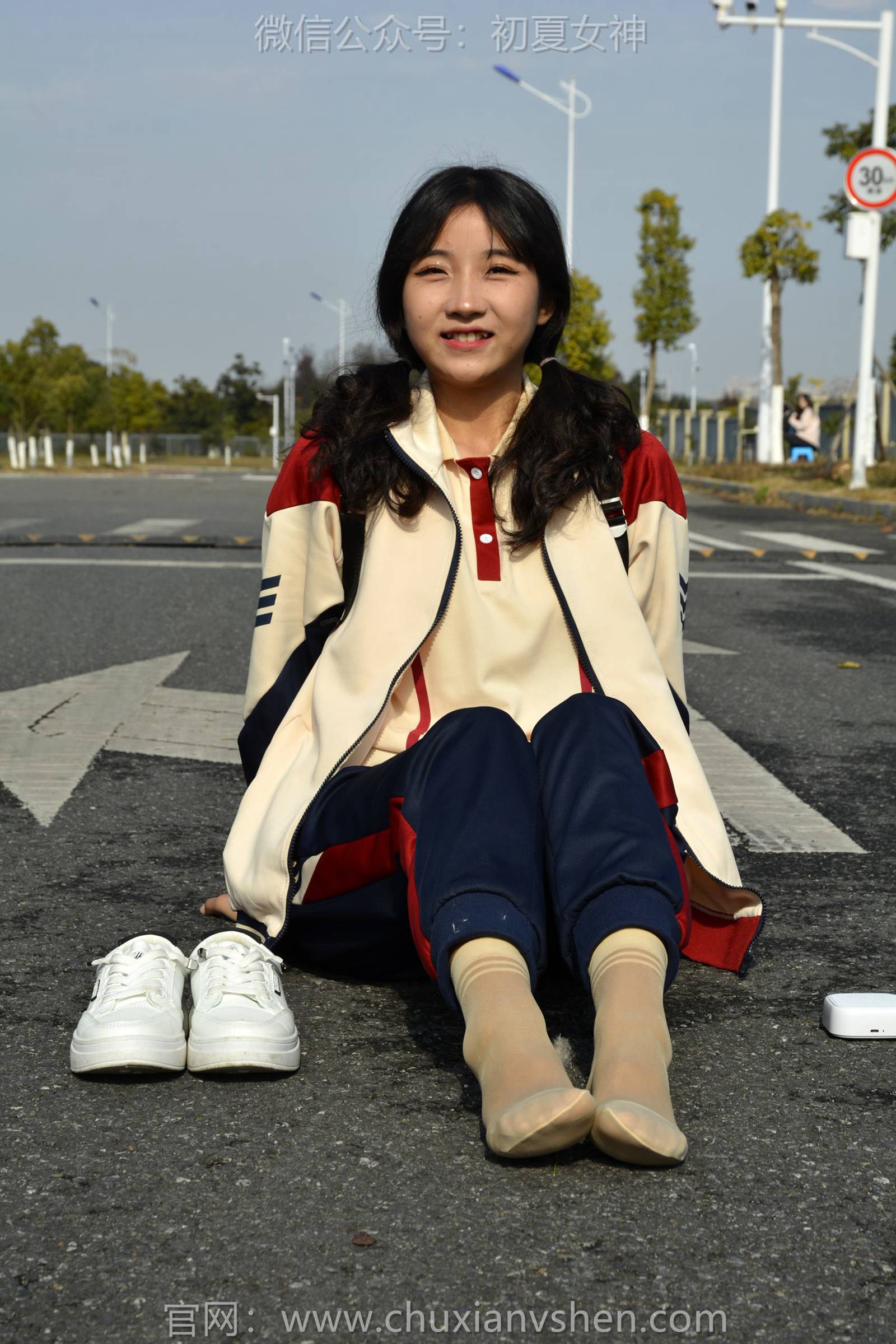 图片[106]-初夏女神 NO.125 点点 英伦风校服[140P] – 速更版-美库