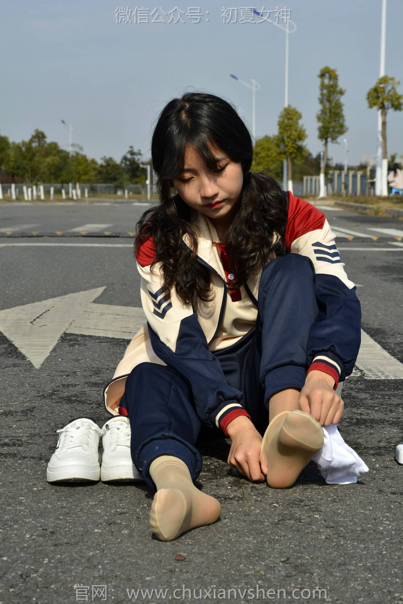 图片[108]-初夏女神 NO.125 点点 英伦风校服[140P] – 速更版-美库