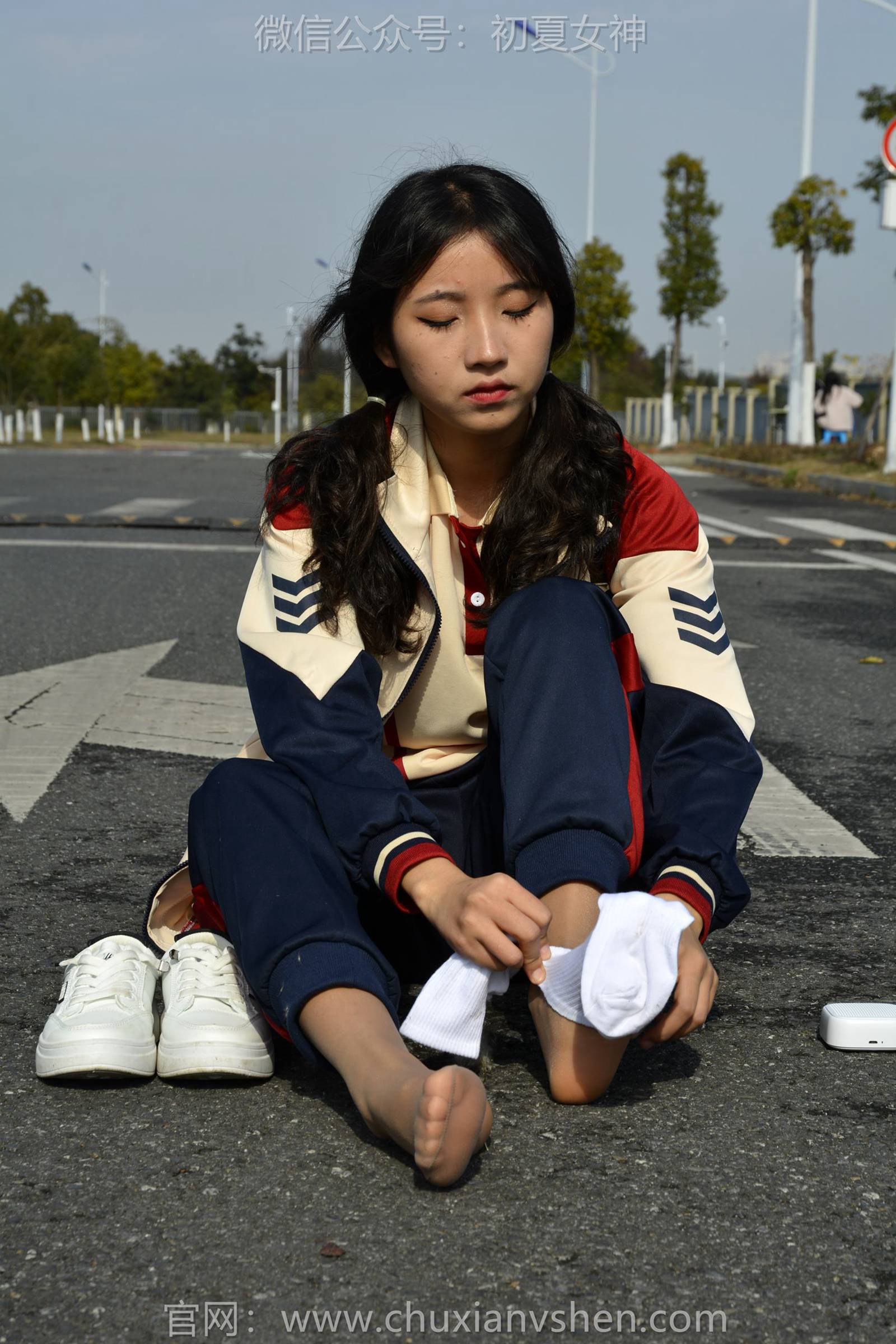 图片[112]-初夏女神 NO.125 点点 英伦风校服[140P] – 速更版-美库