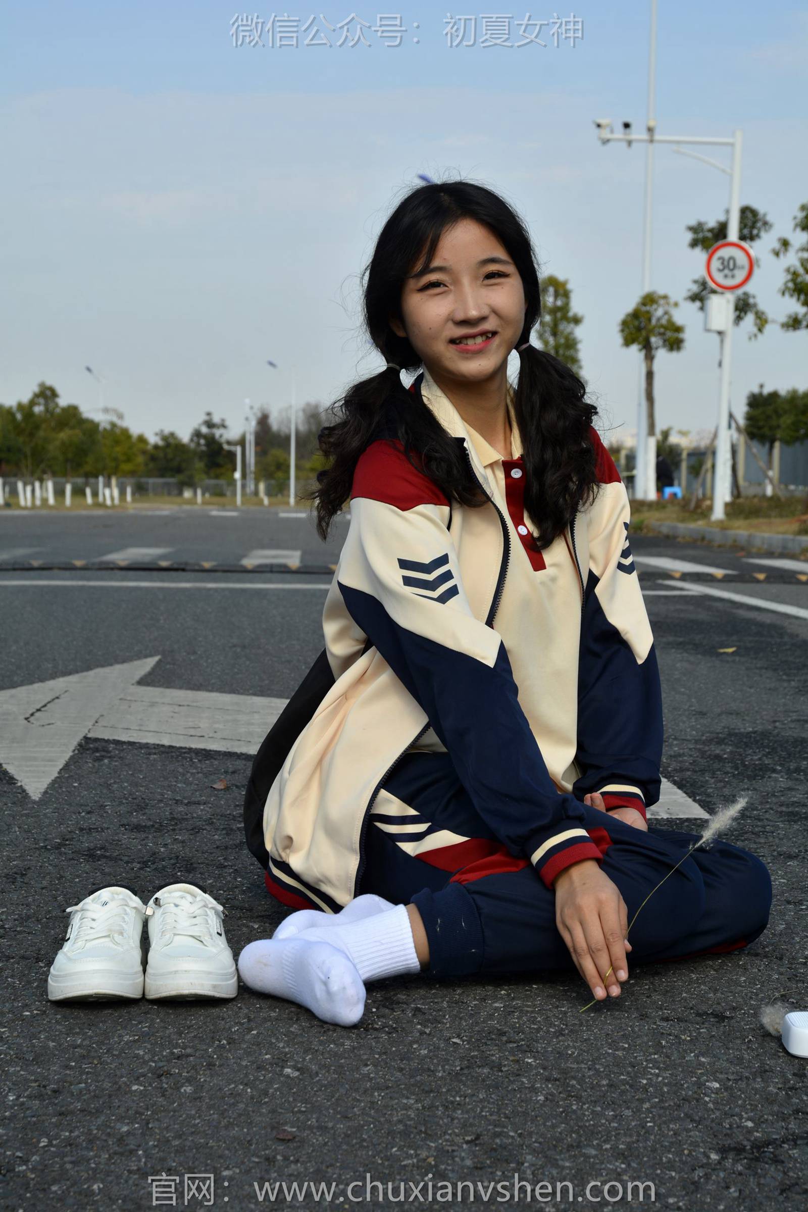 图片[117]-初夏女神 NO.125 点点 英伦风校服[140P] – 速更版-美库