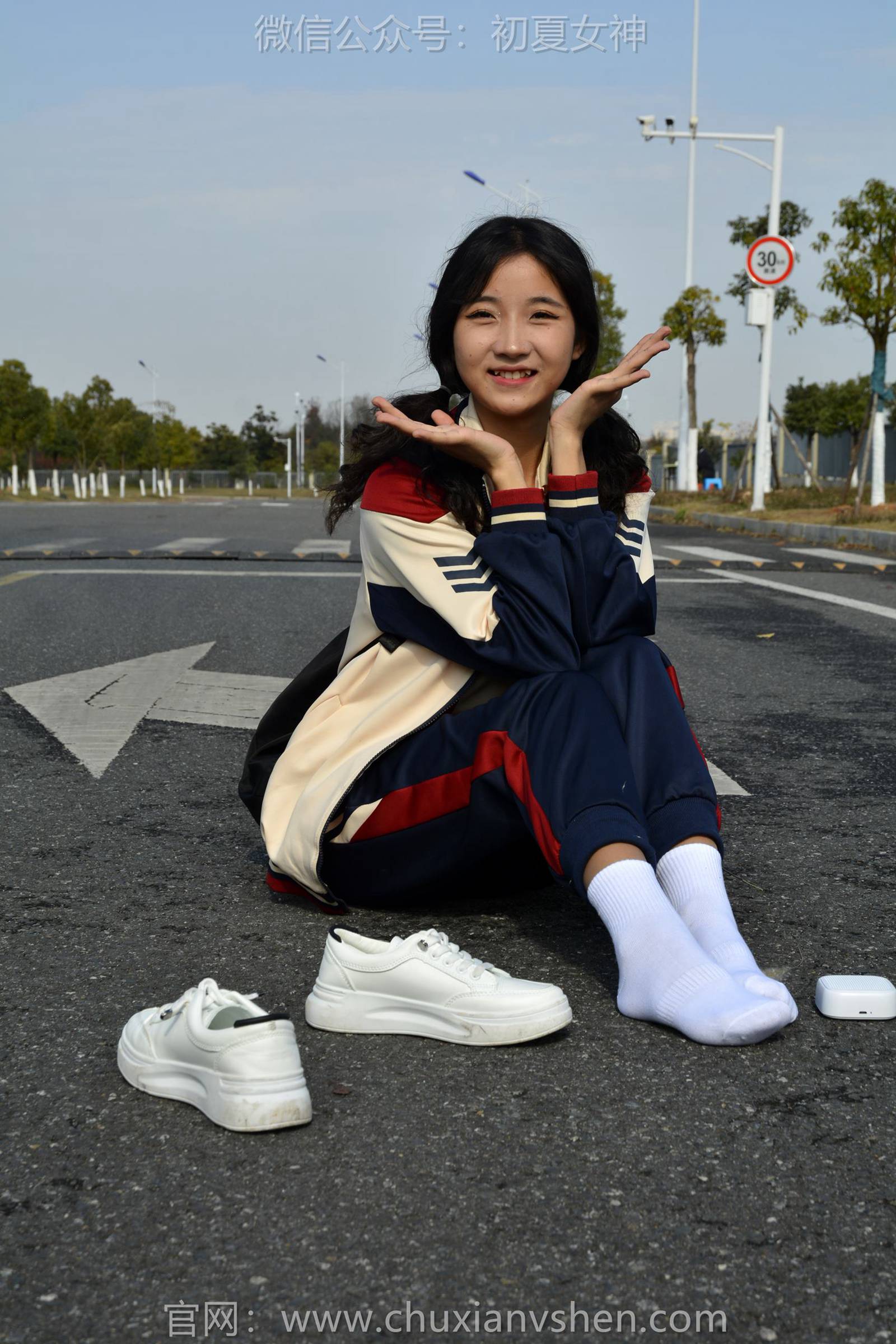 图片[118]-初夏女神 NO.125 点点 英伦风校服[140P] – 速更版-美库