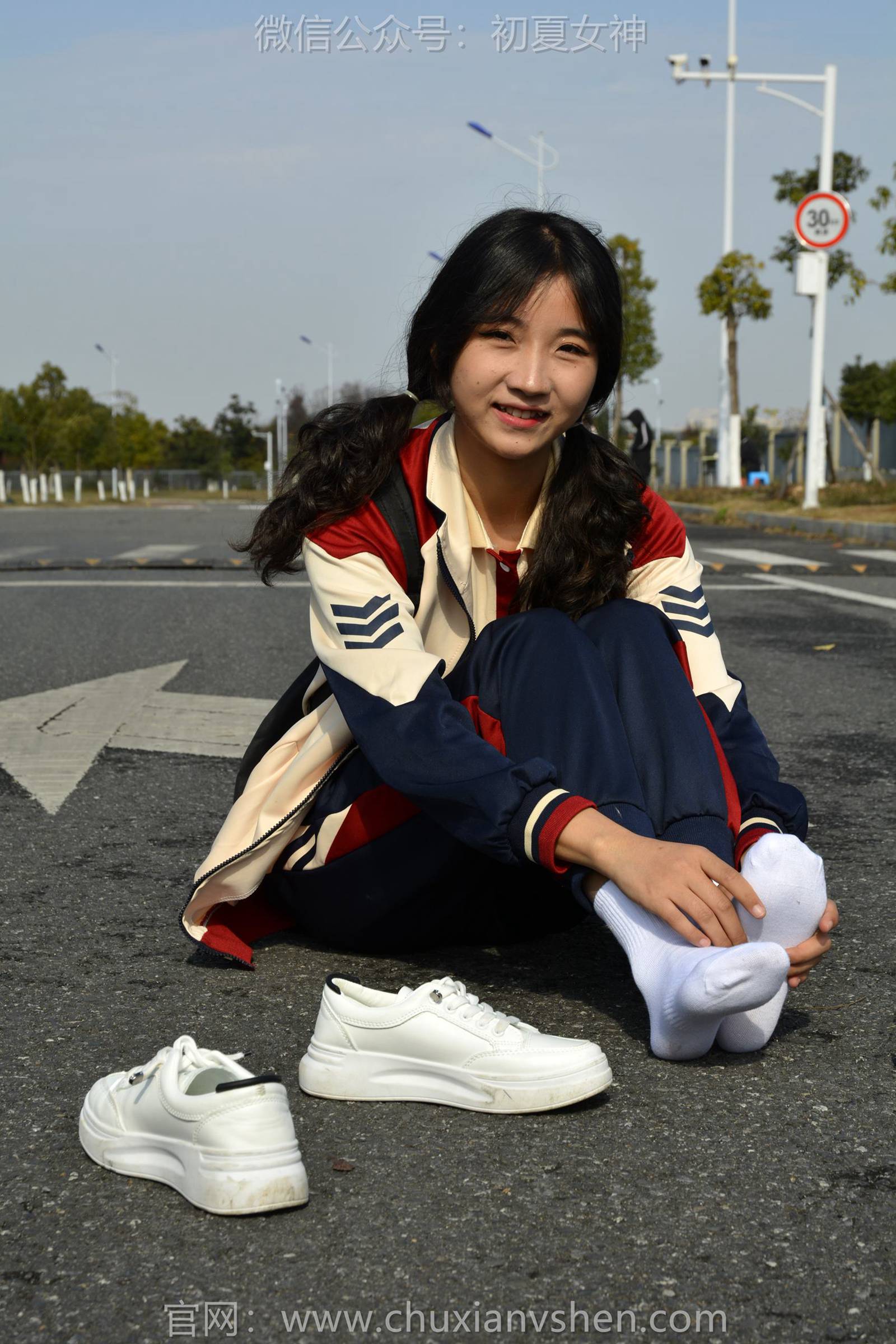 图片[121]-初夏女神 NO.125 点点 英伦风校服[140P] – 速更版-美库