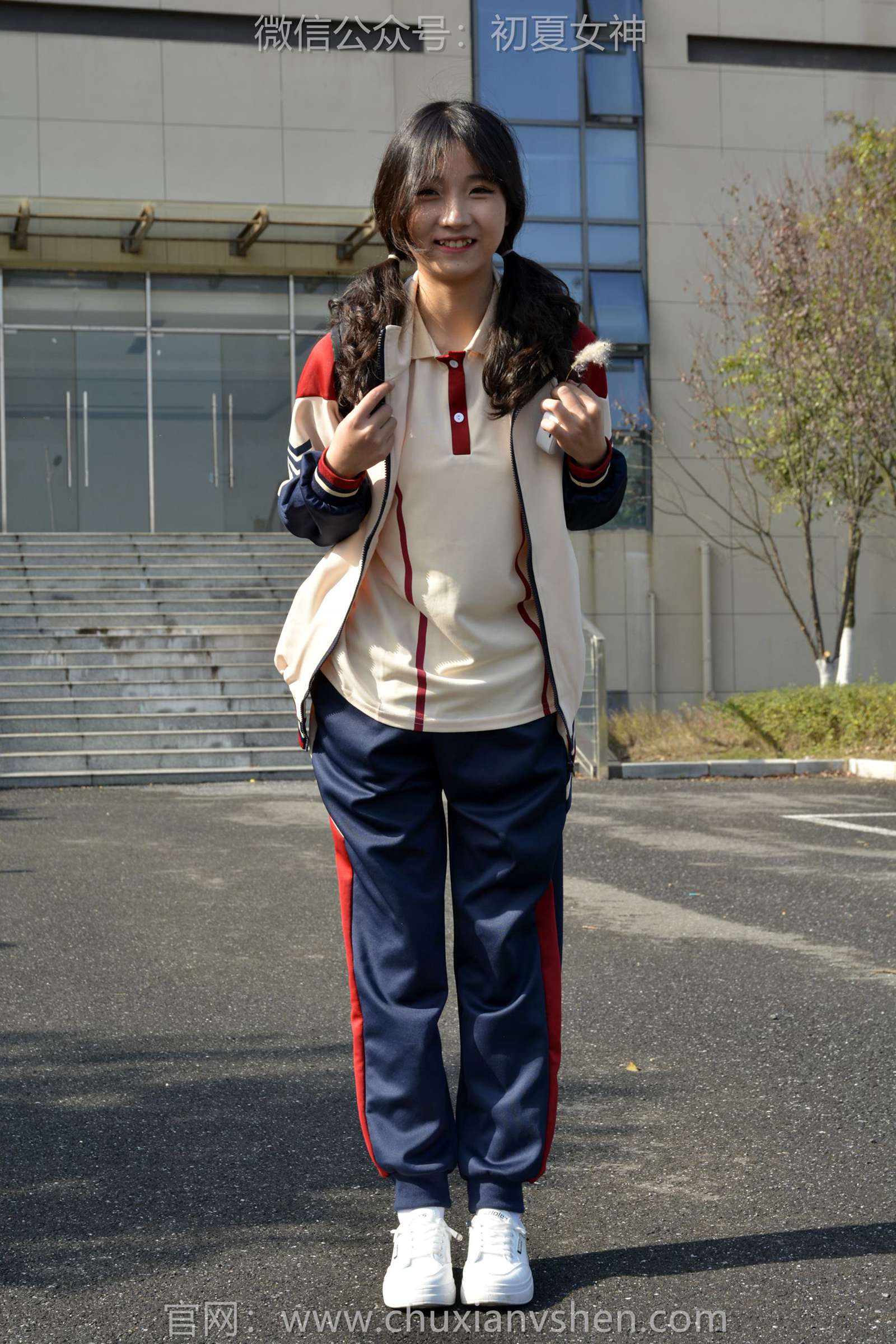 图片[122]-初夏女神 NO.125 点点 英伦风校服[140P] – 速更版-美库