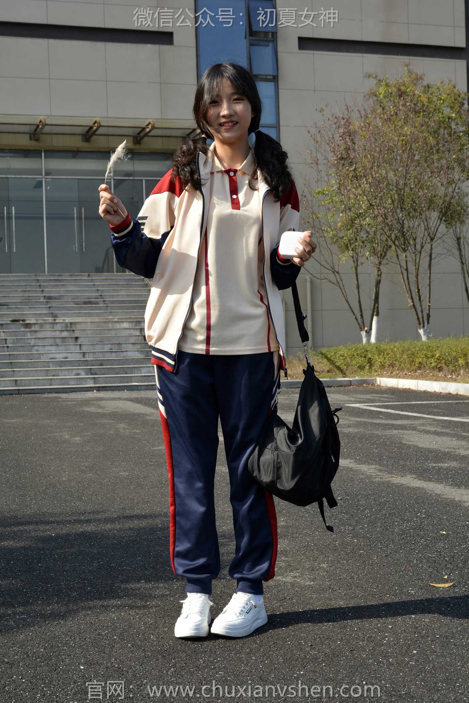 图片[124]-初夏女神 NO.125 点点 英伦风校服[140P] – 速更版-美库