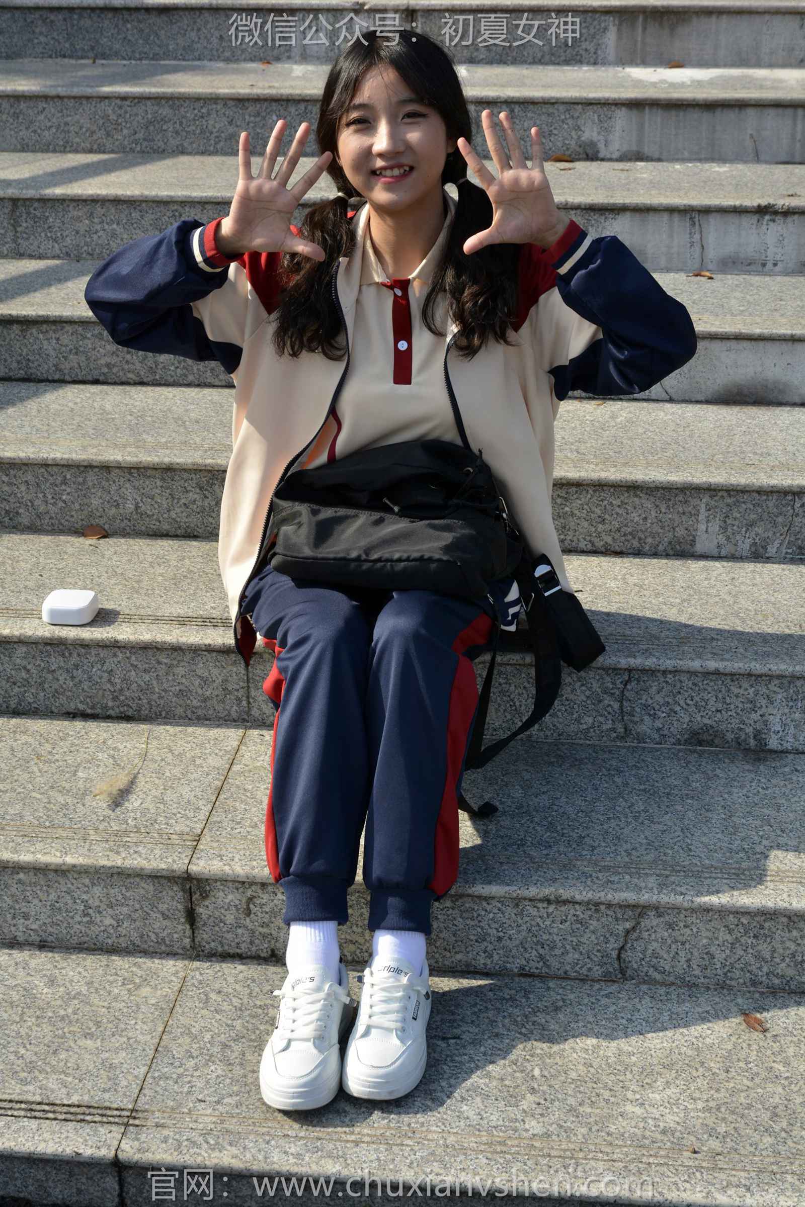 图片[125]-初夏女神 NO.125 点点 英伦风校服[140P] – 速更版-美库