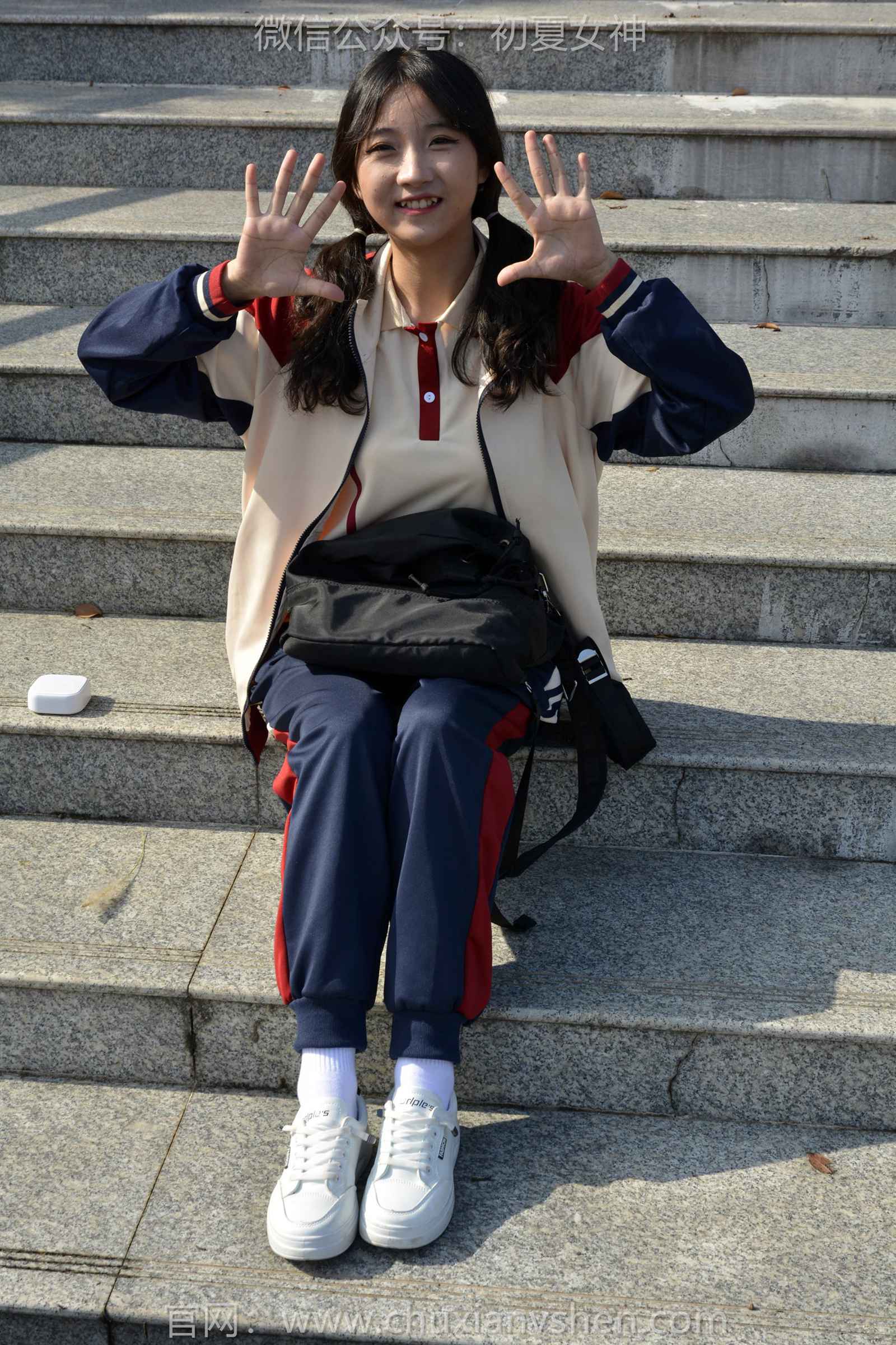 图片[126]-初夏女神 NO.125 点点 英伦风校服[140P] – 速更版-美库