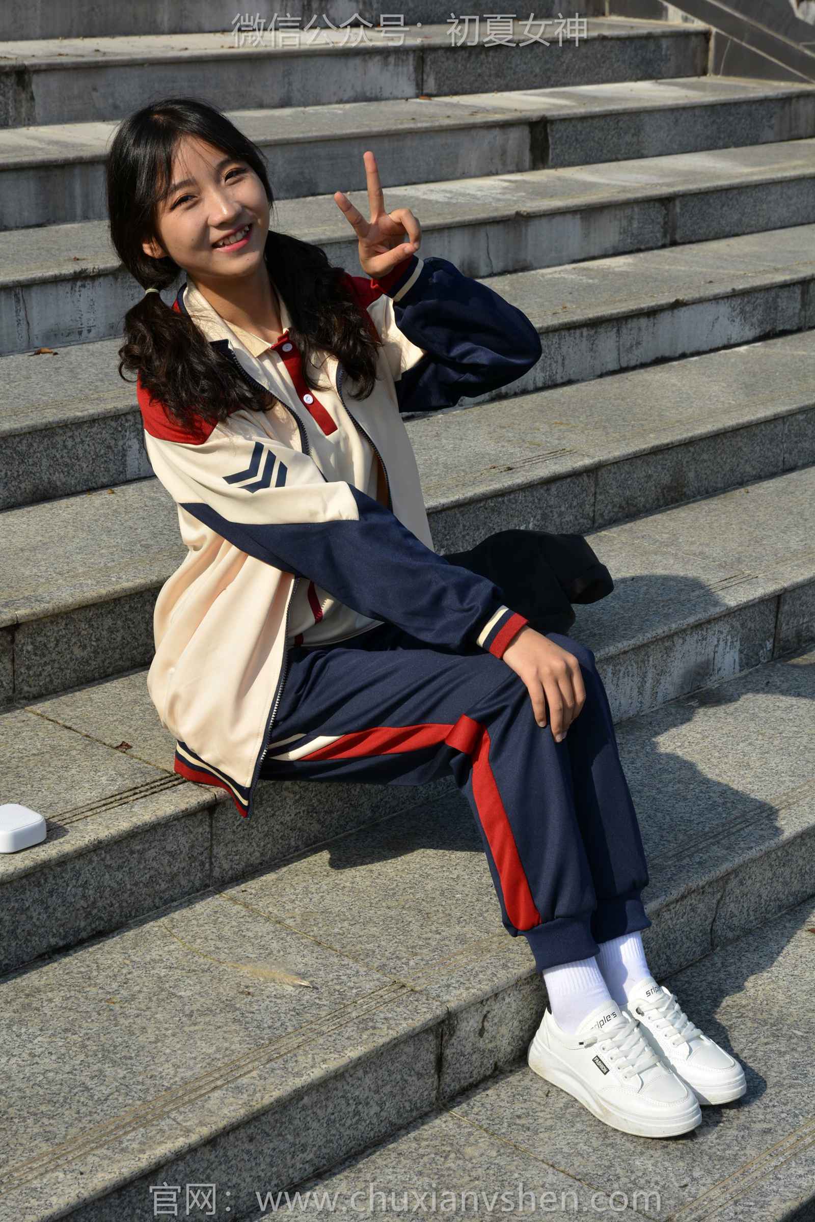 图片[130]-初夏女神 NO.125 点点 英伦风校服[140P] – 速更版-美库