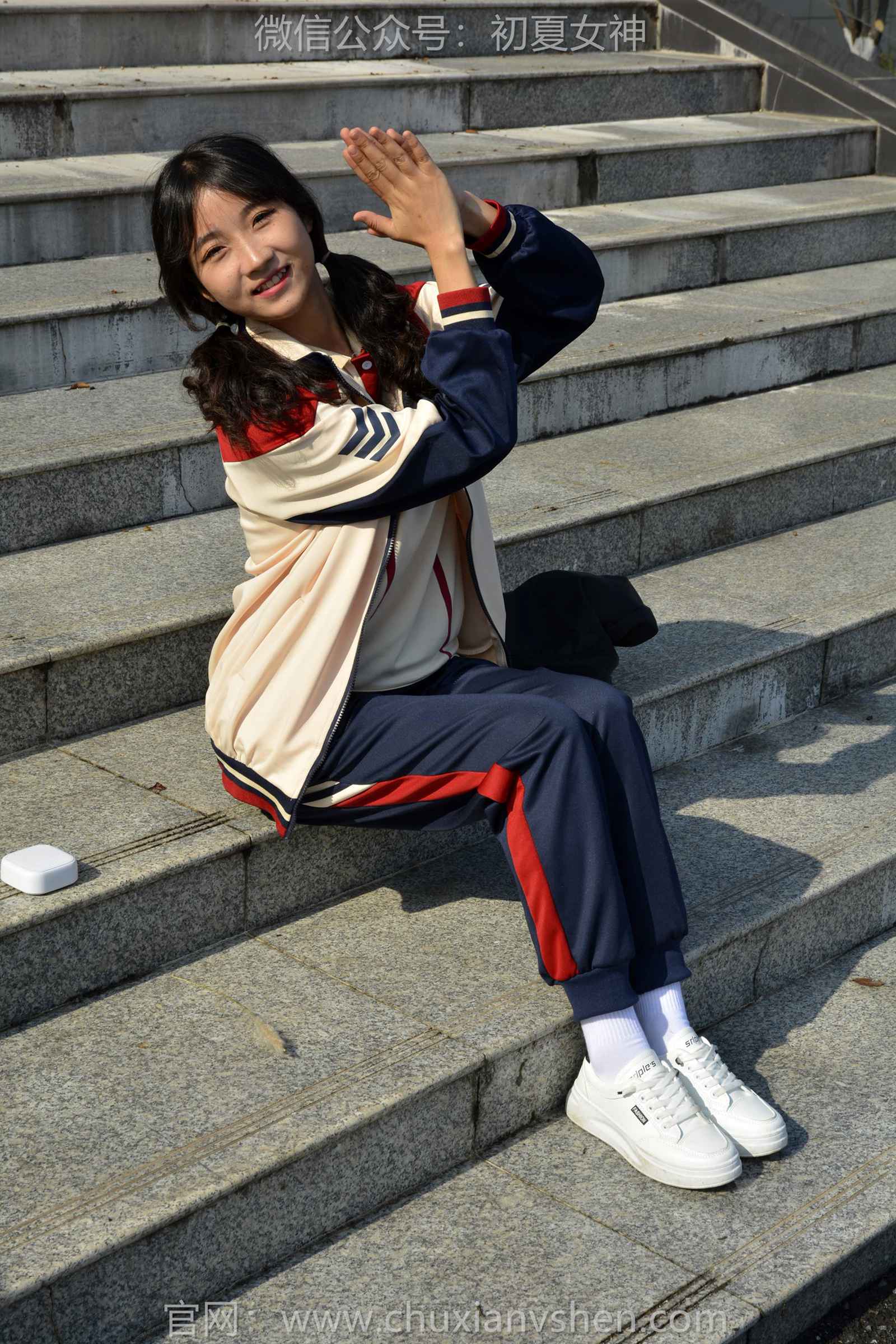 图片[131]-初夏女神 NO.125 点点 英伦风校服[140P] – 速更版-美库