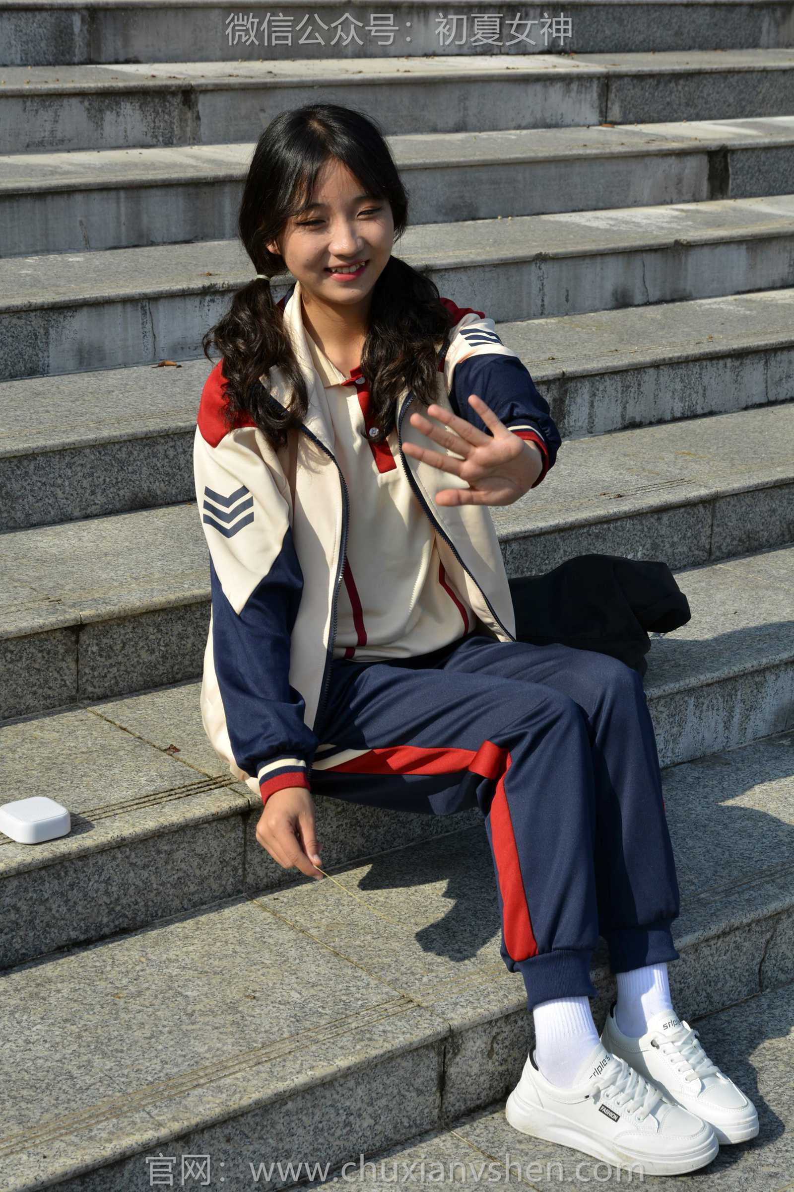 图片[133]-初夏女神 NO.125 点点 英伦风校服[140P] – 速更版-美库