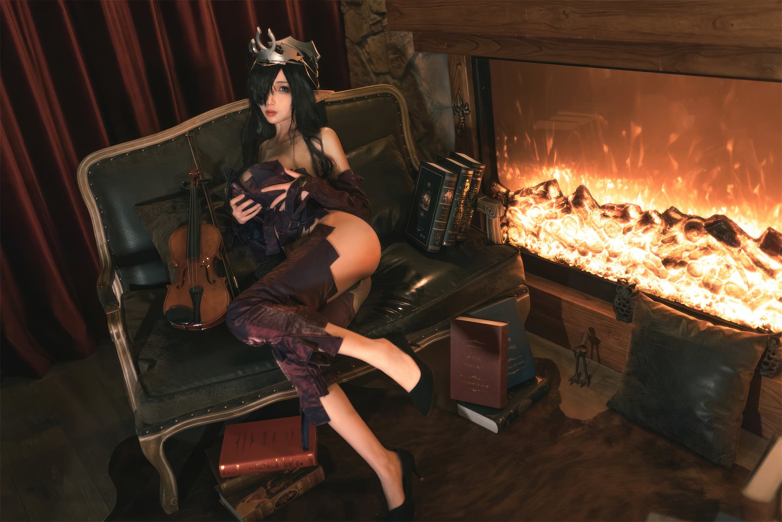 图片[20]-杏仁曲奇 – 黑兽 精灵女王[20P] – 速更版-美库