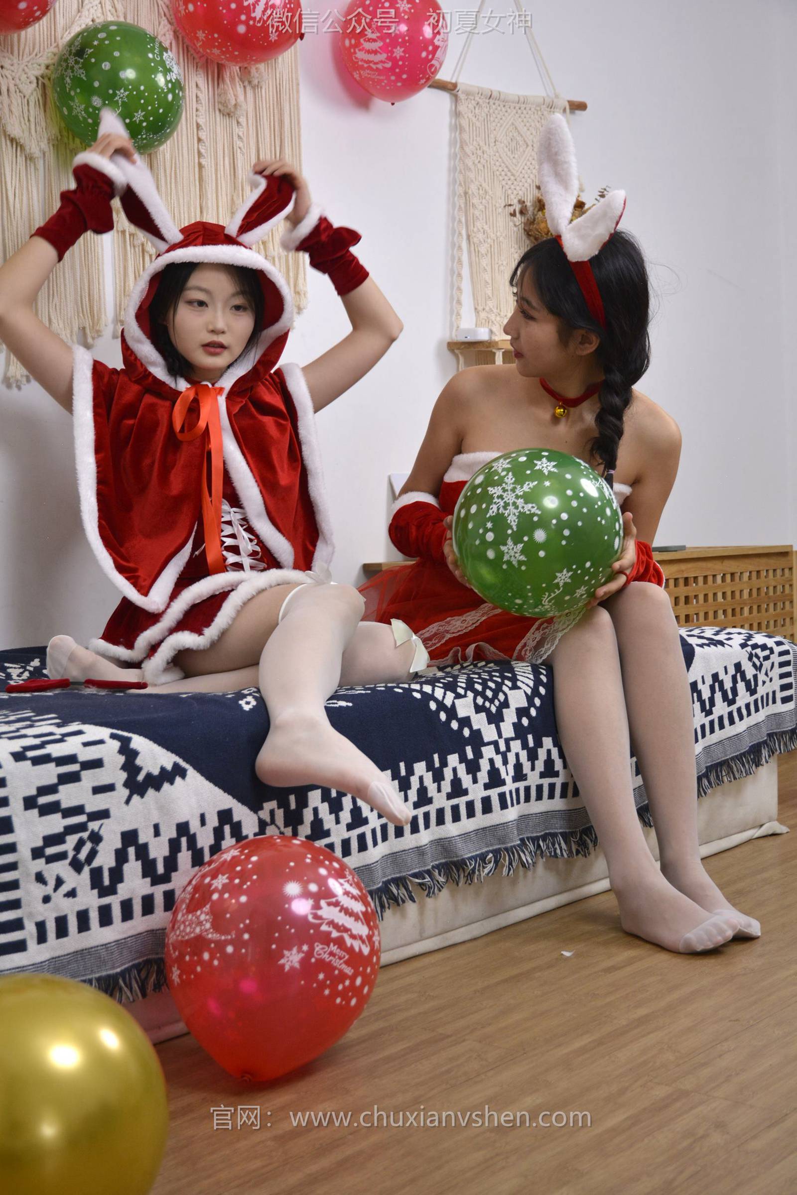 图片[21]-初夏女神 NO.126 点点、双双 圣诞快乐[140P] – 速更版-美库